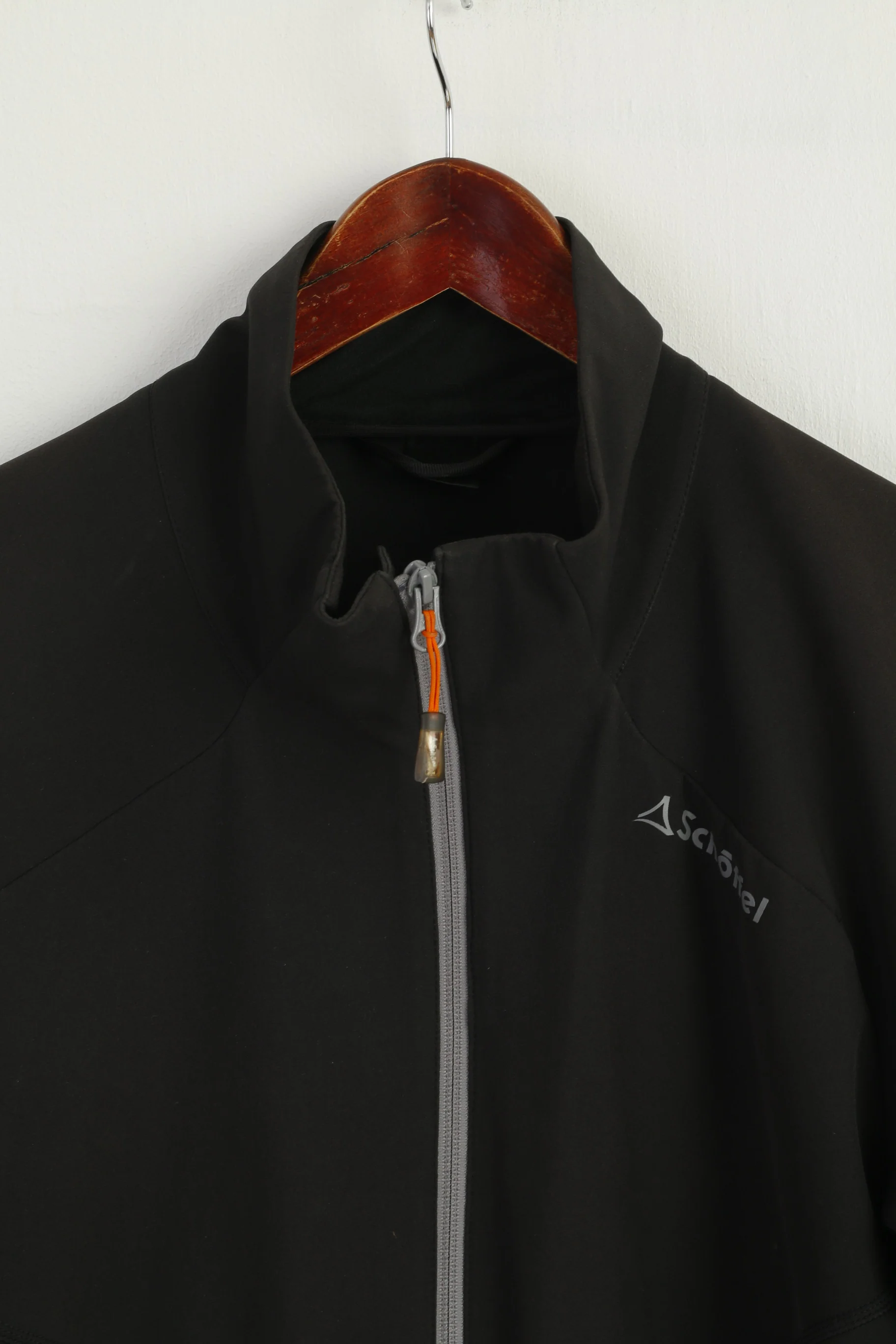 Schoffel Men L Jacket Black Sportswear Zip Up Run Pockets Active Top - Image 2