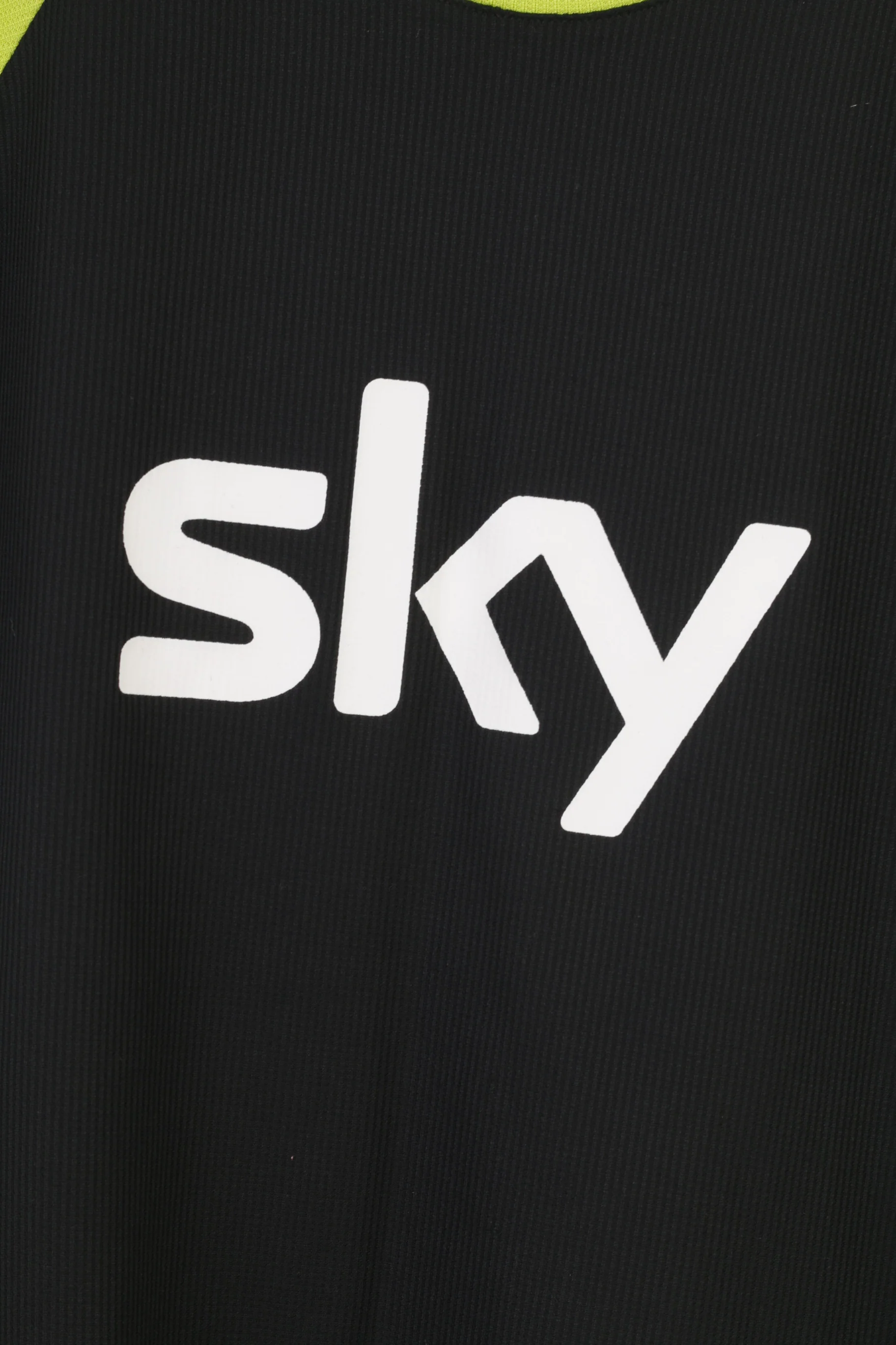 3 Stars Women 36 T-Shirt SKY Black Mesh Sport Crew Neck Stretch Vintage Top - Image 4