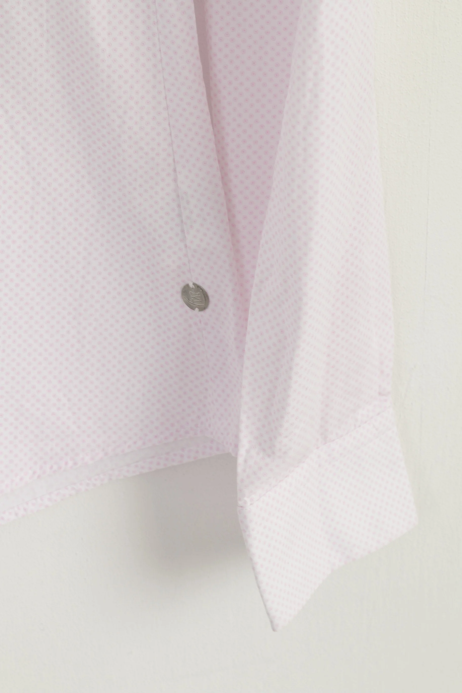 MILANO Italy Women 36 S Casual Shirt Pink Cotton Long Sleeve Top - Image 4