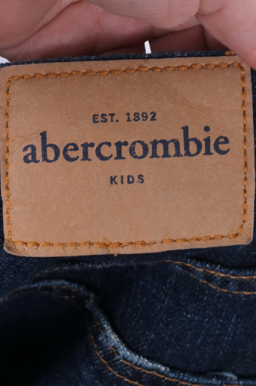 Abercrombie Girls 16 Slim Trousers Jeans Navy Cotton - Image 7