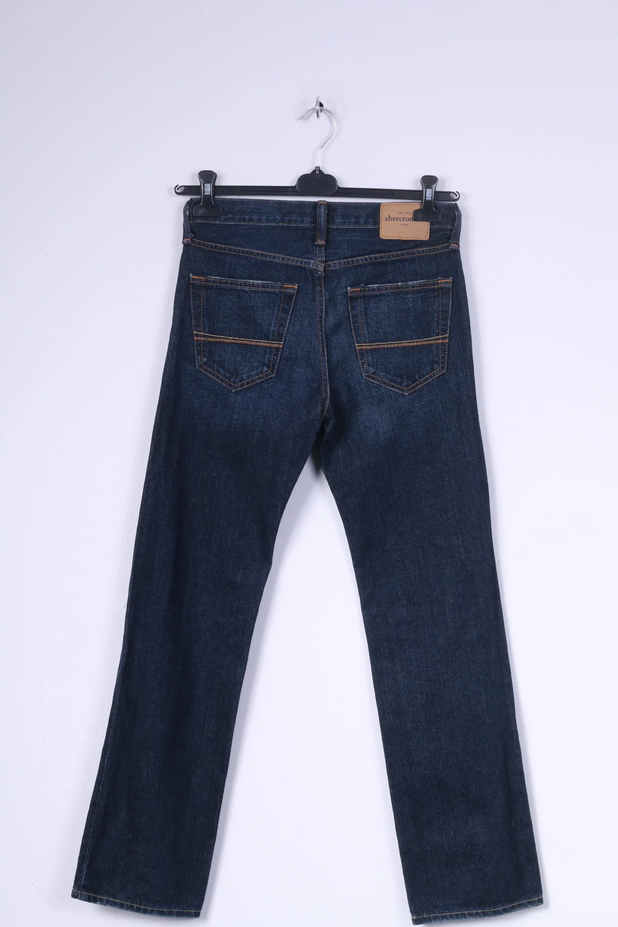 Abercrombie Girls 16 Slim Trousers Jeans Navy Cotton - Image 8