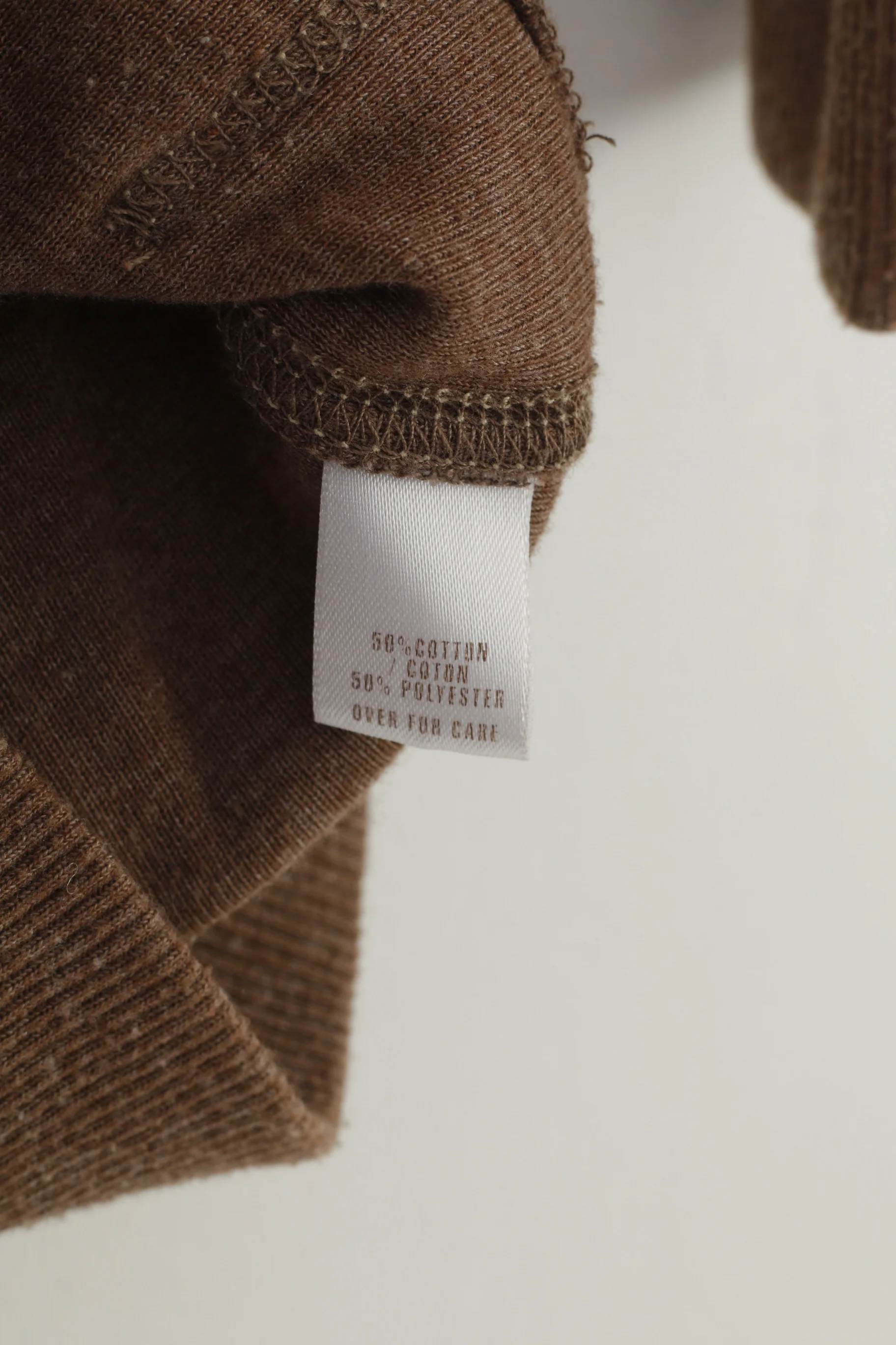 Abercrombie Girls L Shirt Jumper Brown Cotton Hood V Neck Vintage Top - Image 6