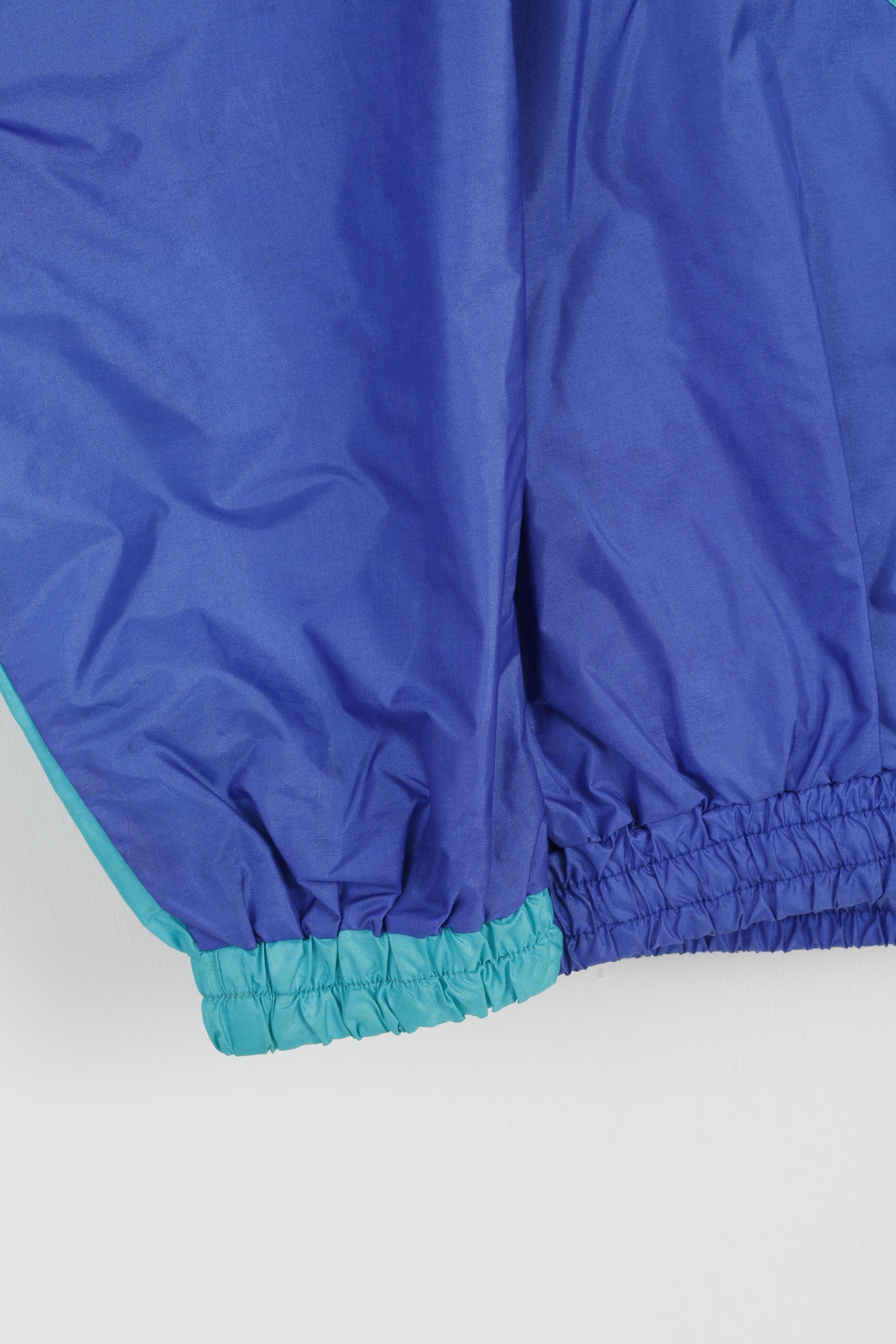 ACCI Men L Rain Jacket Green Shiny Nylon Waterproof Hidden Hood Pullover Festival Top - Image 4