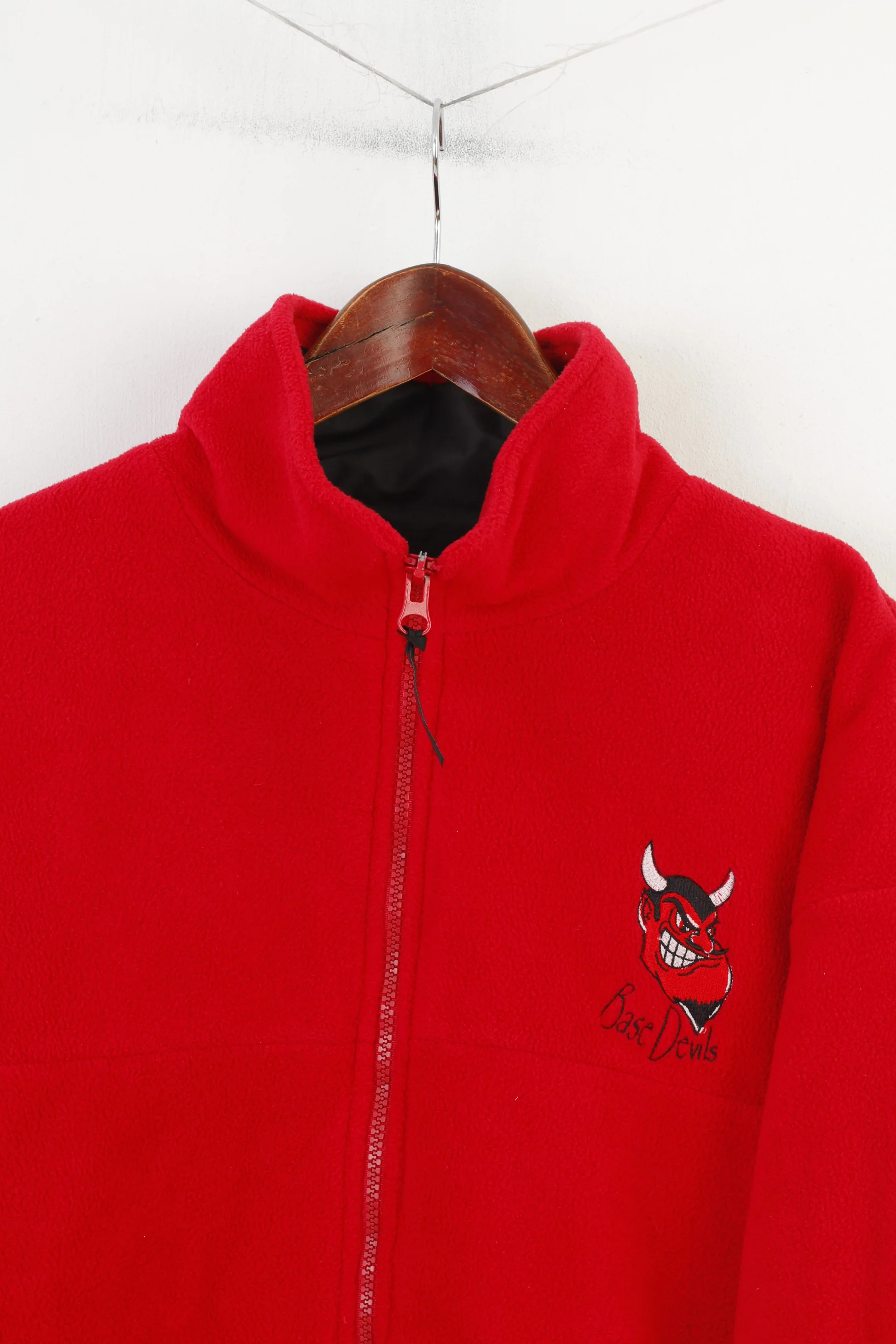 Active Fleece by Result Men S Jacket Double-Sided Red  Windproof Base Devils Vintage Padded Top - Image 2