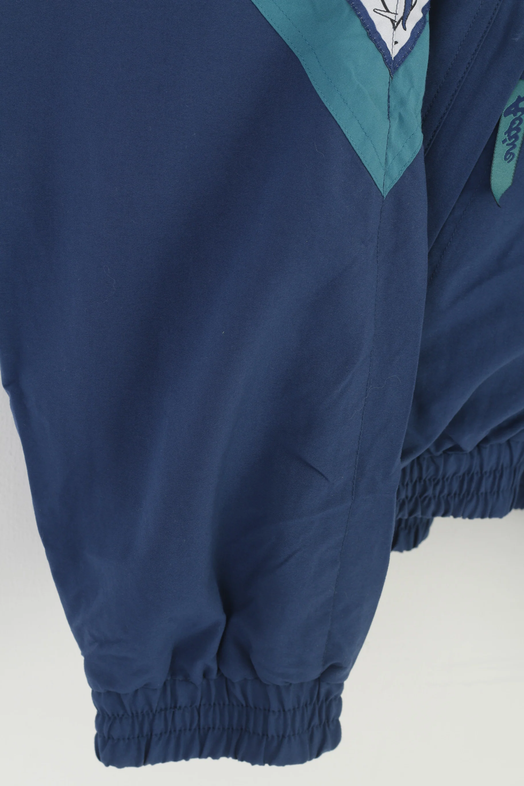 Active Sports Wear Men XL Jacket Navy Retro Lightweight Full Zipper Activewear Top - Image 3