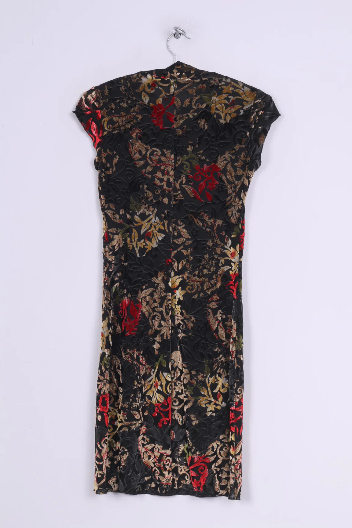 Adda Personalized Wear Womens 38 S Dress Black Mini Chinese Style Flower Print - Image 4