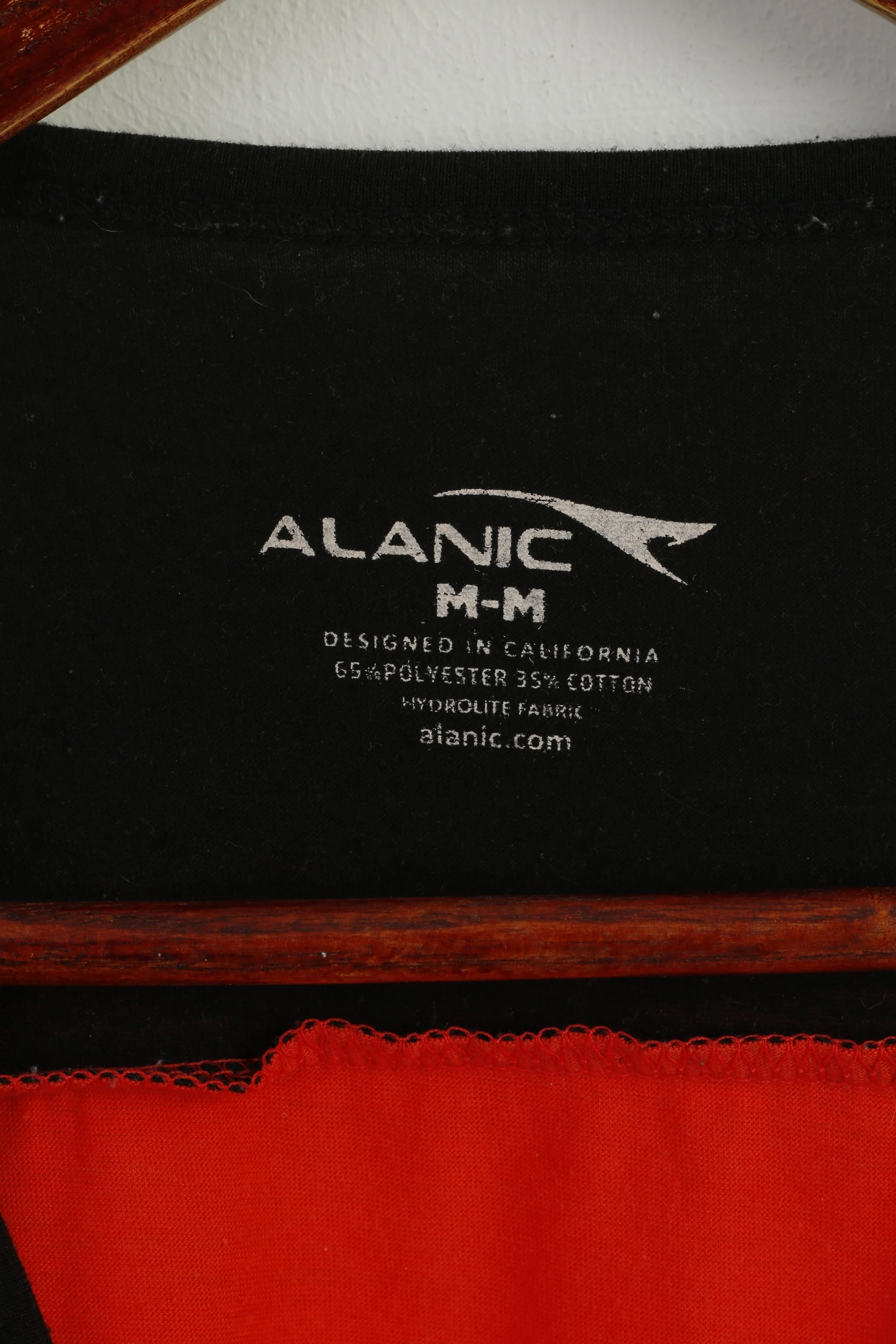Alanic Men M Shirt Red Muscle Nation Sportswear Run Gym Tank Top - Image 3