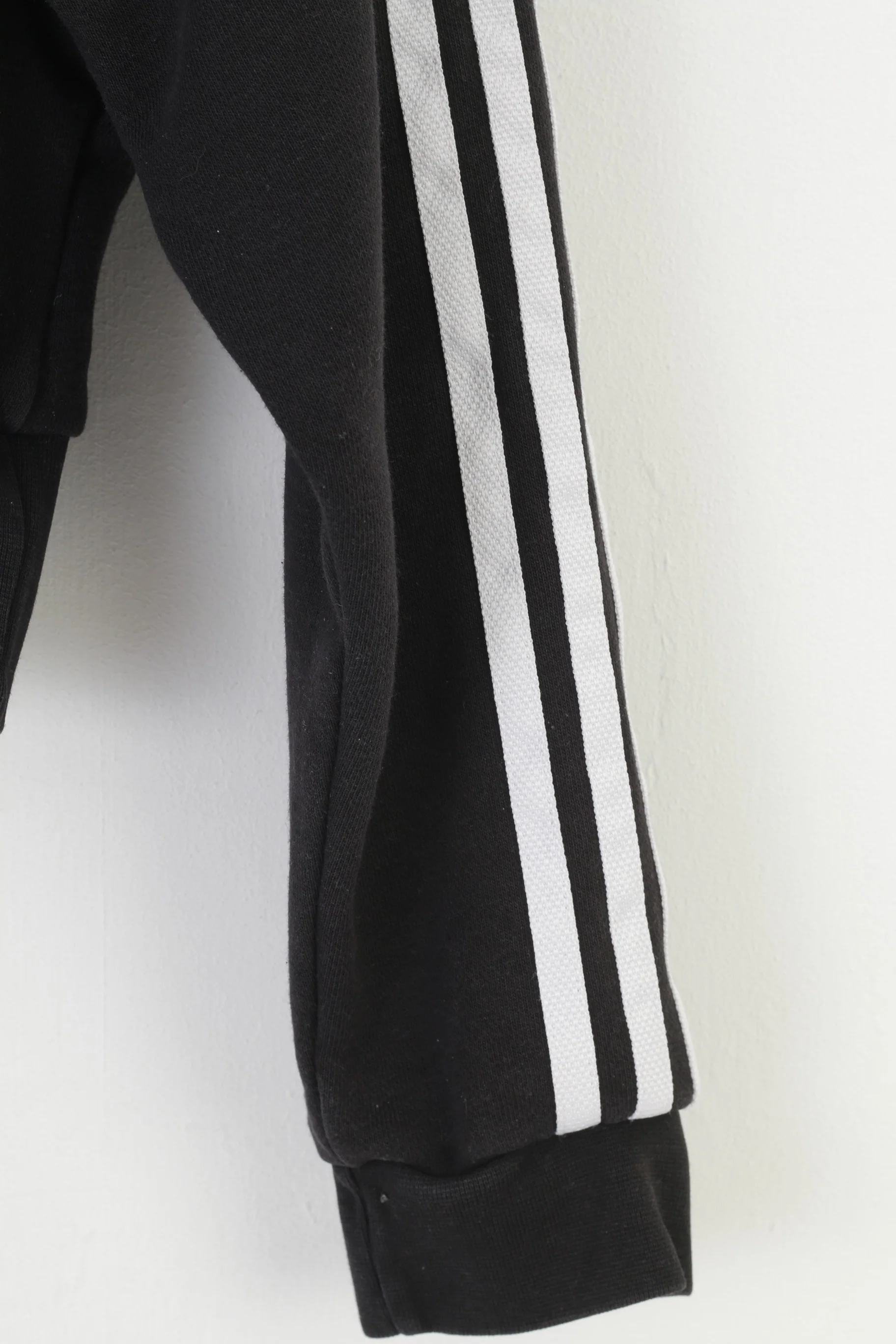 Adidas Girls 140 9 Age Sweatshirt Black Hoodie Cotton Vintage Sport Top - Image 3