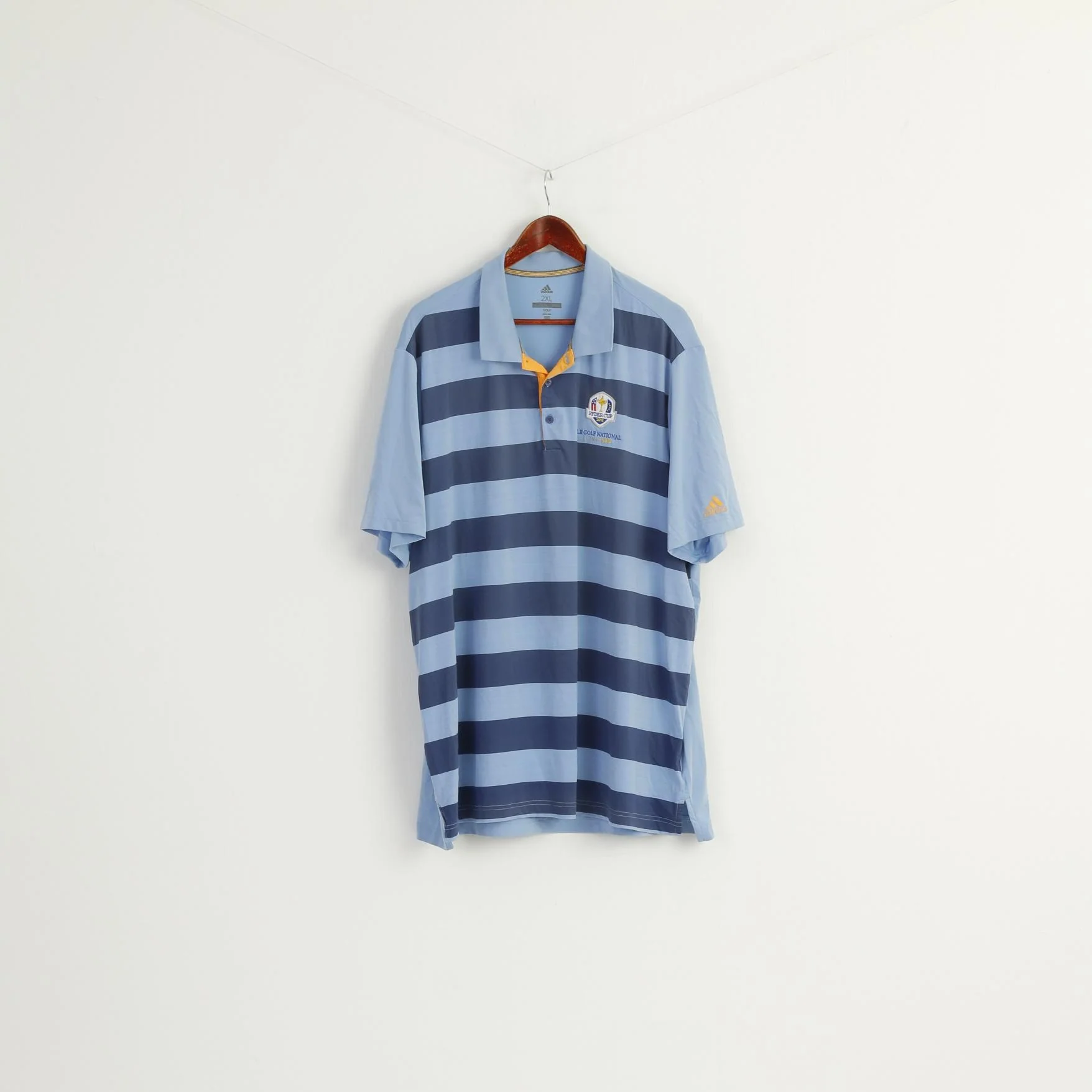 Adidas Golf Men XXL Polo Shirt Blue Ryder Cup 2018 France Le Golf National Top - Image 2