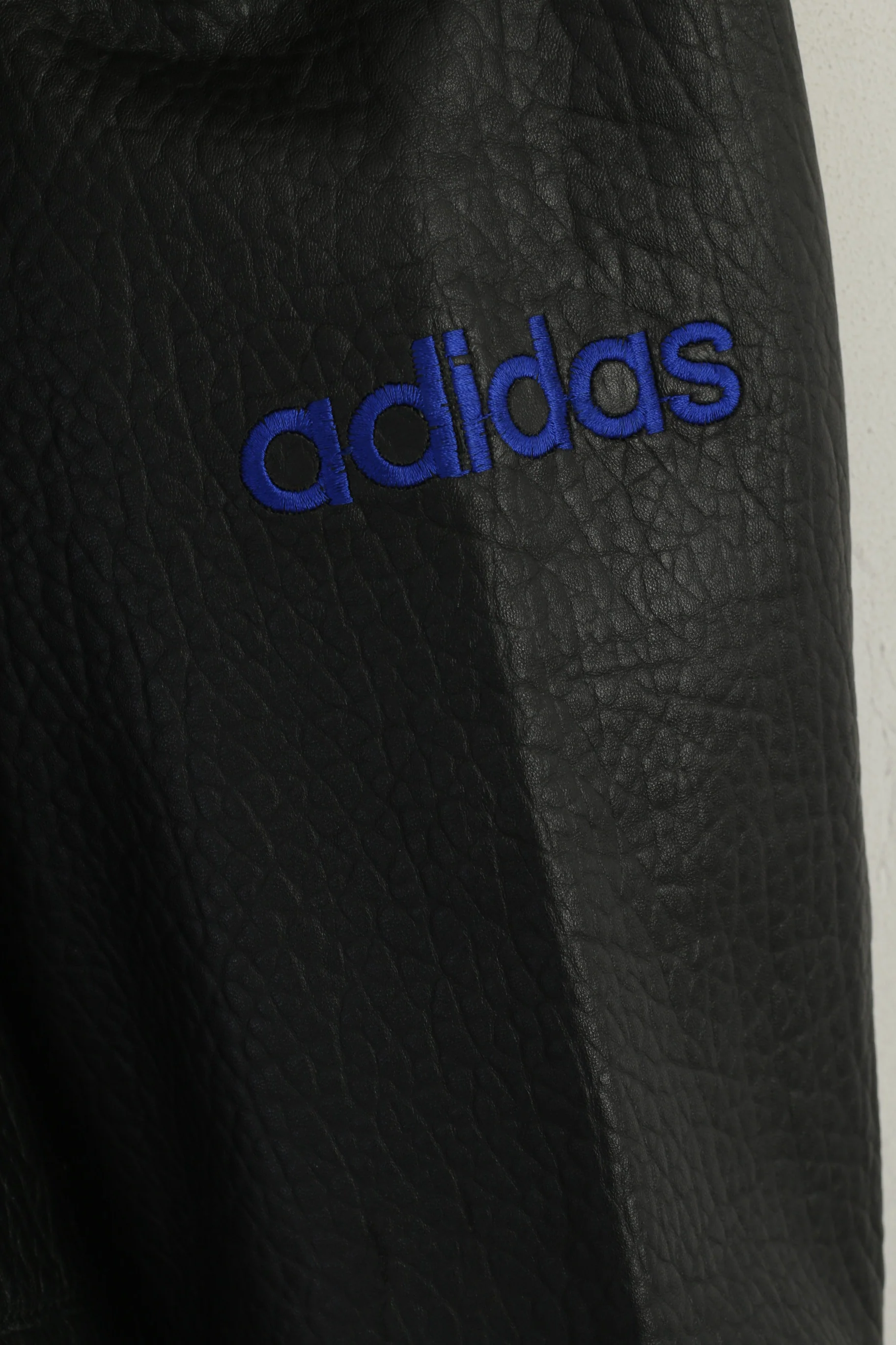 Adidas Men L 192 Leather Jacket Black Olympic Collection 1932 Los Angeles Vintage Top - Image 5