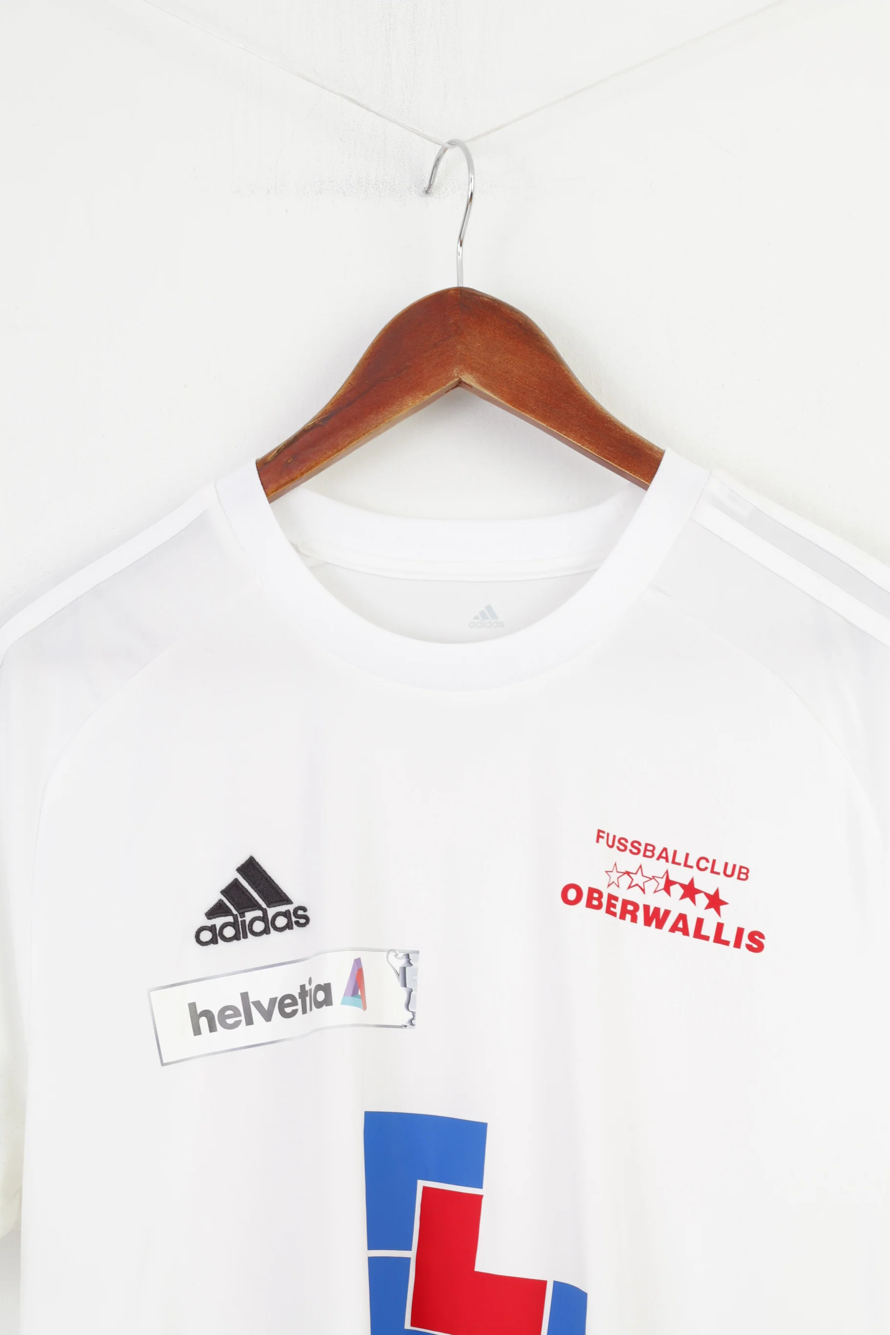 ADIDAS Men L Shirt Climacool Sportswear White Football Training Top - Image 2