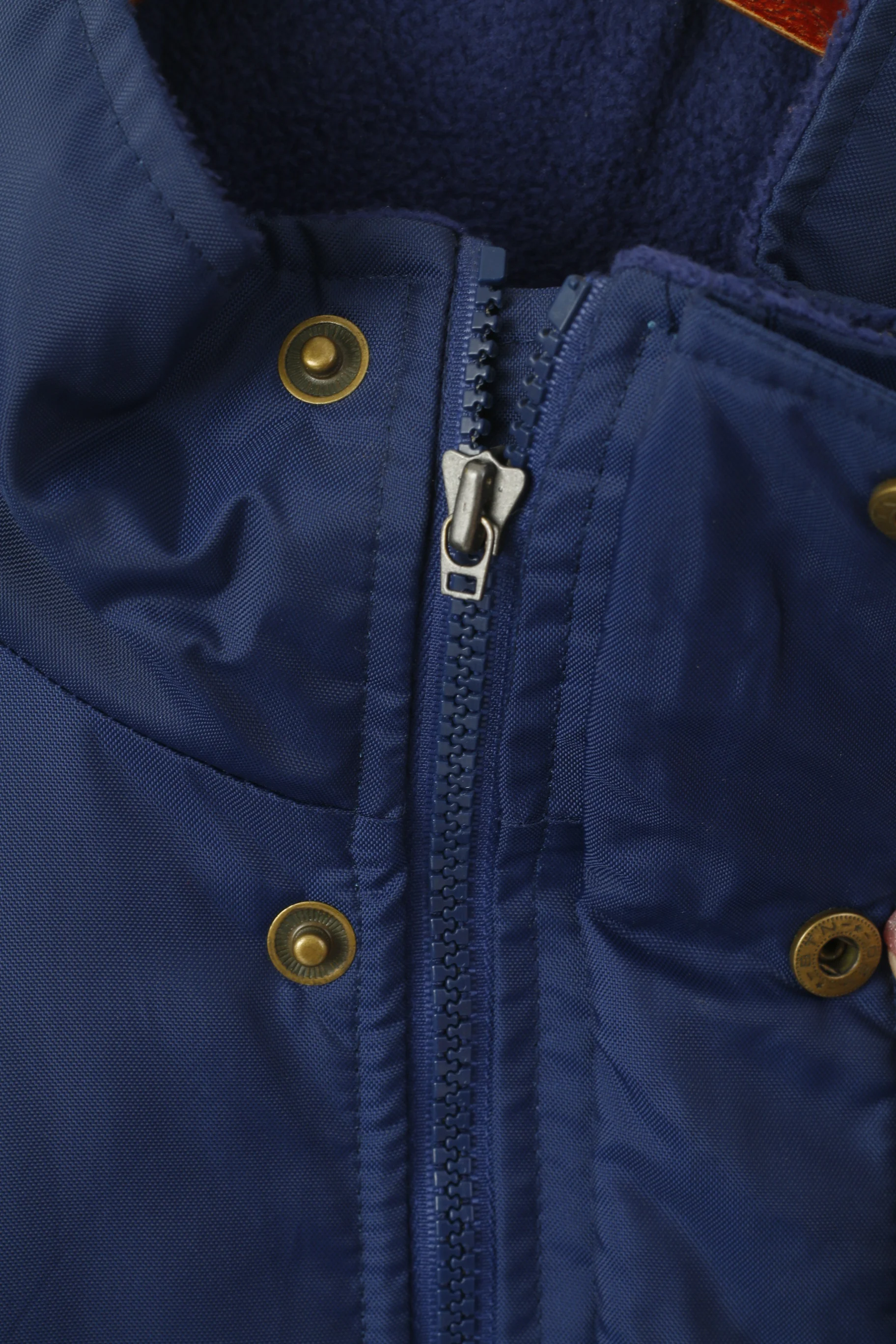 Adidas Men M 174 Jacket Blue Vintage Padded Nylon Waterproof Hidden Hood Parka - Image 5