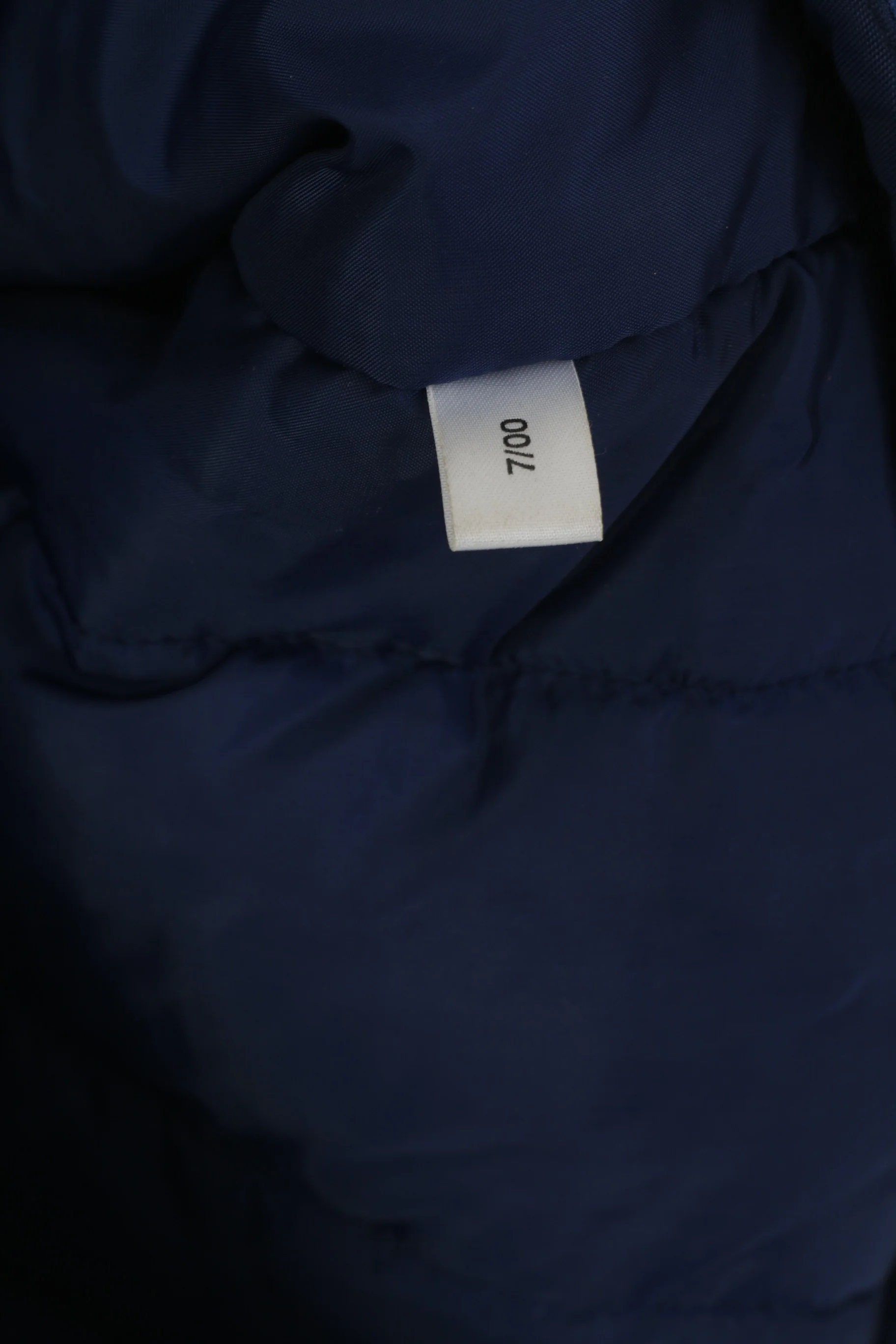 Adidas Men M 174 Jacket Blue Vintage Padded Nylon Waterproof Hidden Hood Parka - Image 7