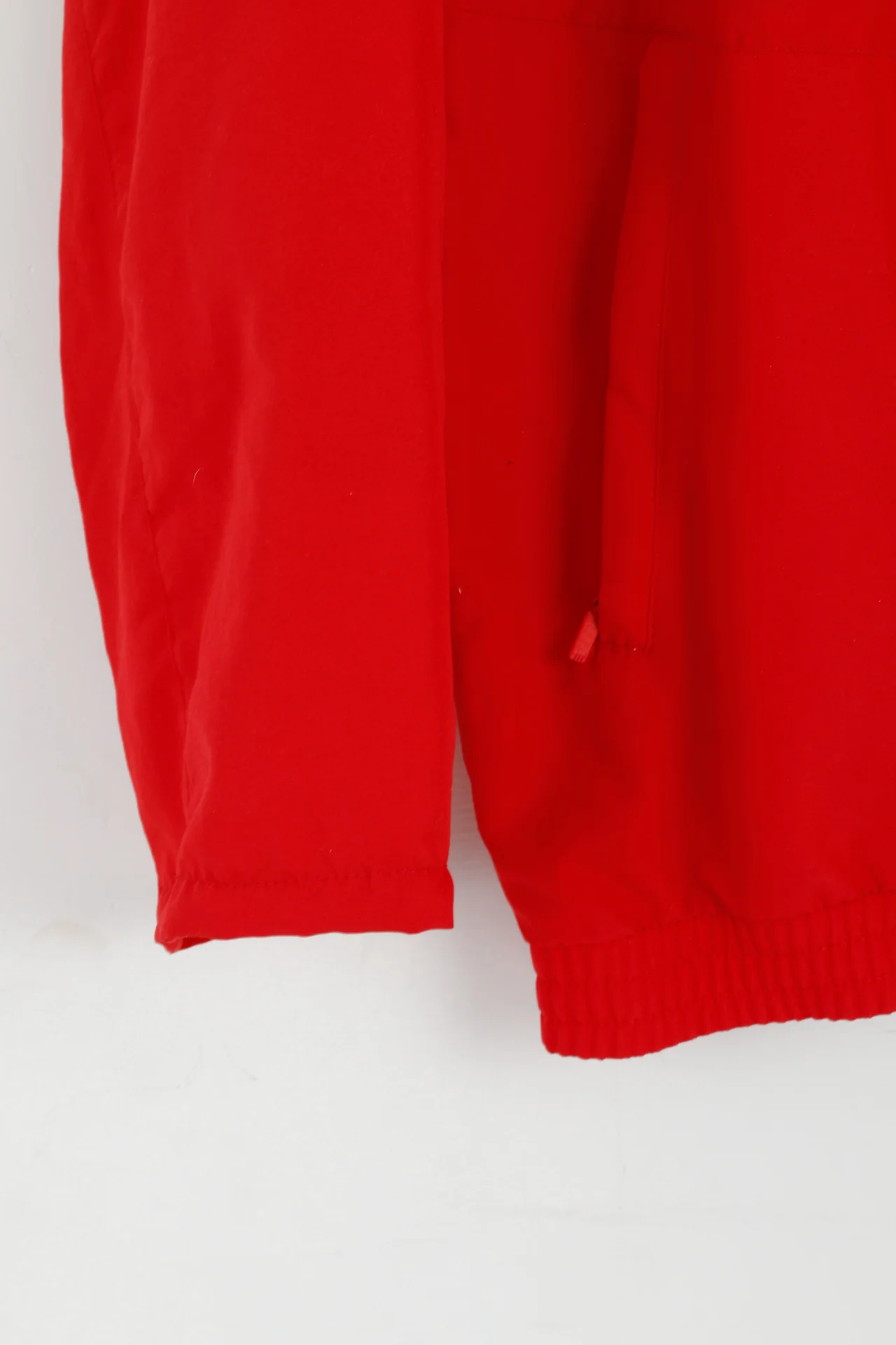 Adidas Men M 180 Jacket Red Activewear Full Zipper Mesh Lined Sport Top - Image 4