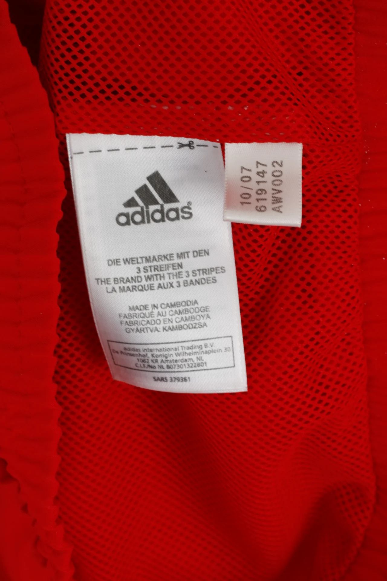 Adidas Men M 180 Jacket Red Activewear Full Zipper Mesh Lined Sport Top - Image 6
