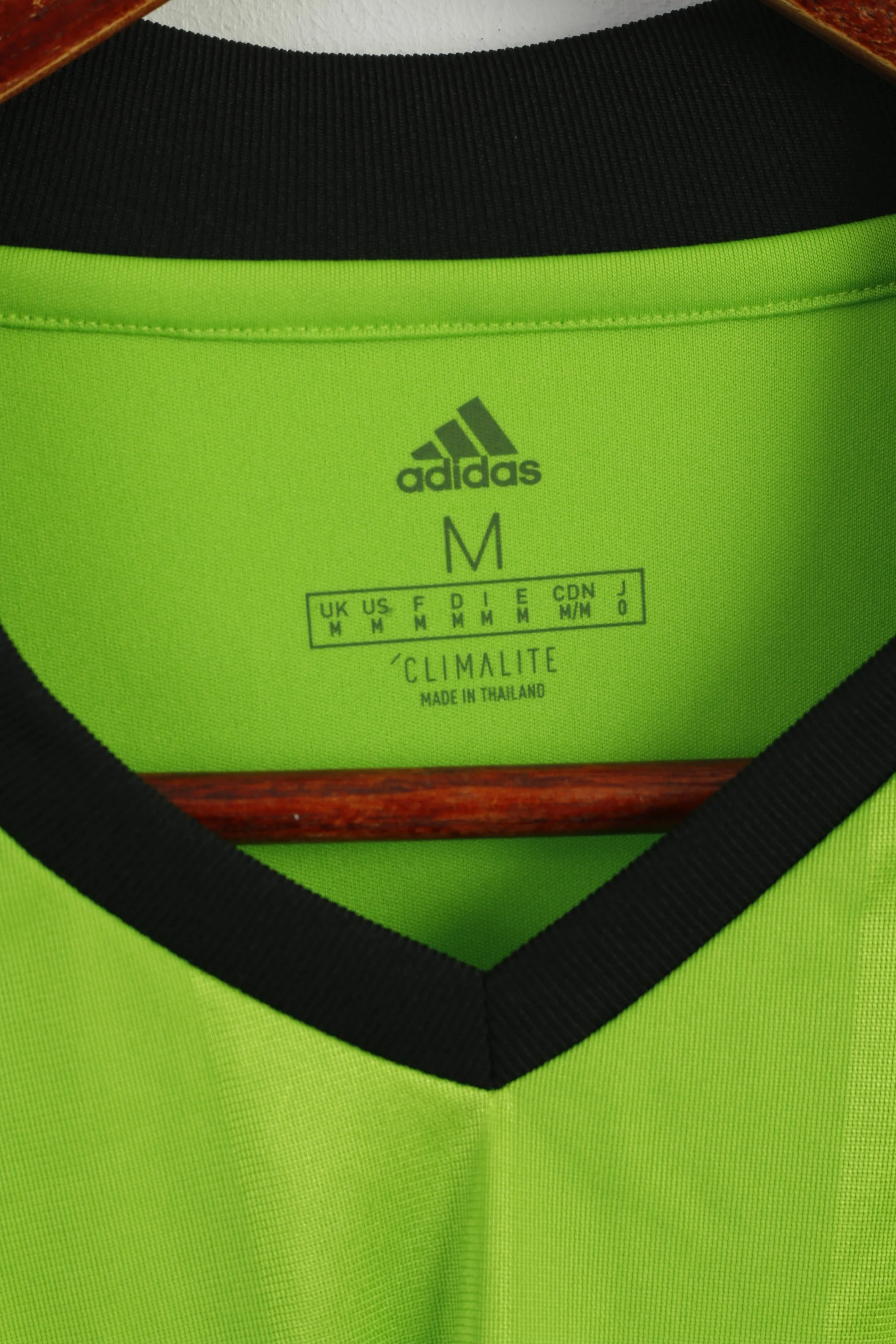 Adidas Men M Shirt Green Scottish FA Referee Football Jersey Sport Top - Image 3