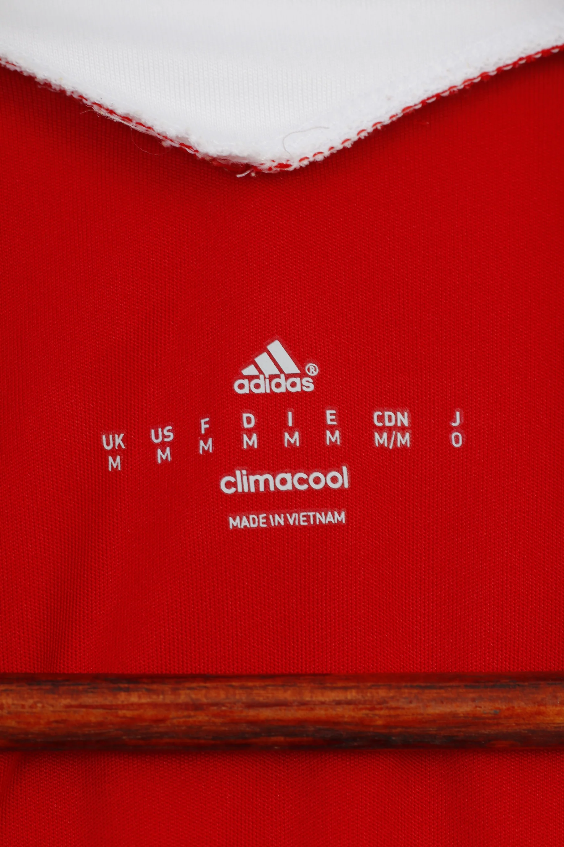 Adidas Men M Shirt Red Vintage Climacool Jersey Formotion Activewear Training Top - Image 5