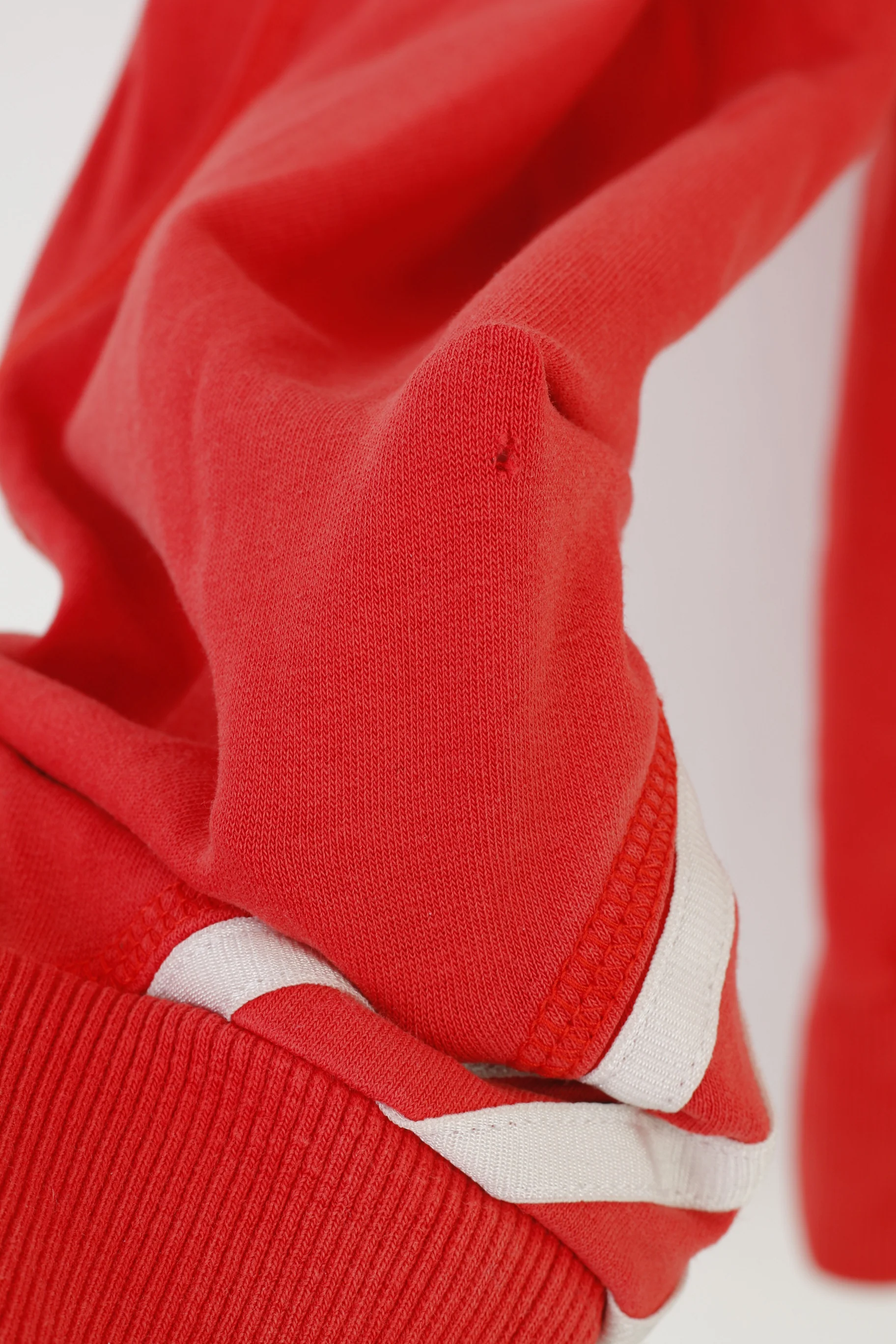 Adidas Woman M Sweatshirt Hood Full Zipper Red Cotton Vintage Sport Top - Image 8