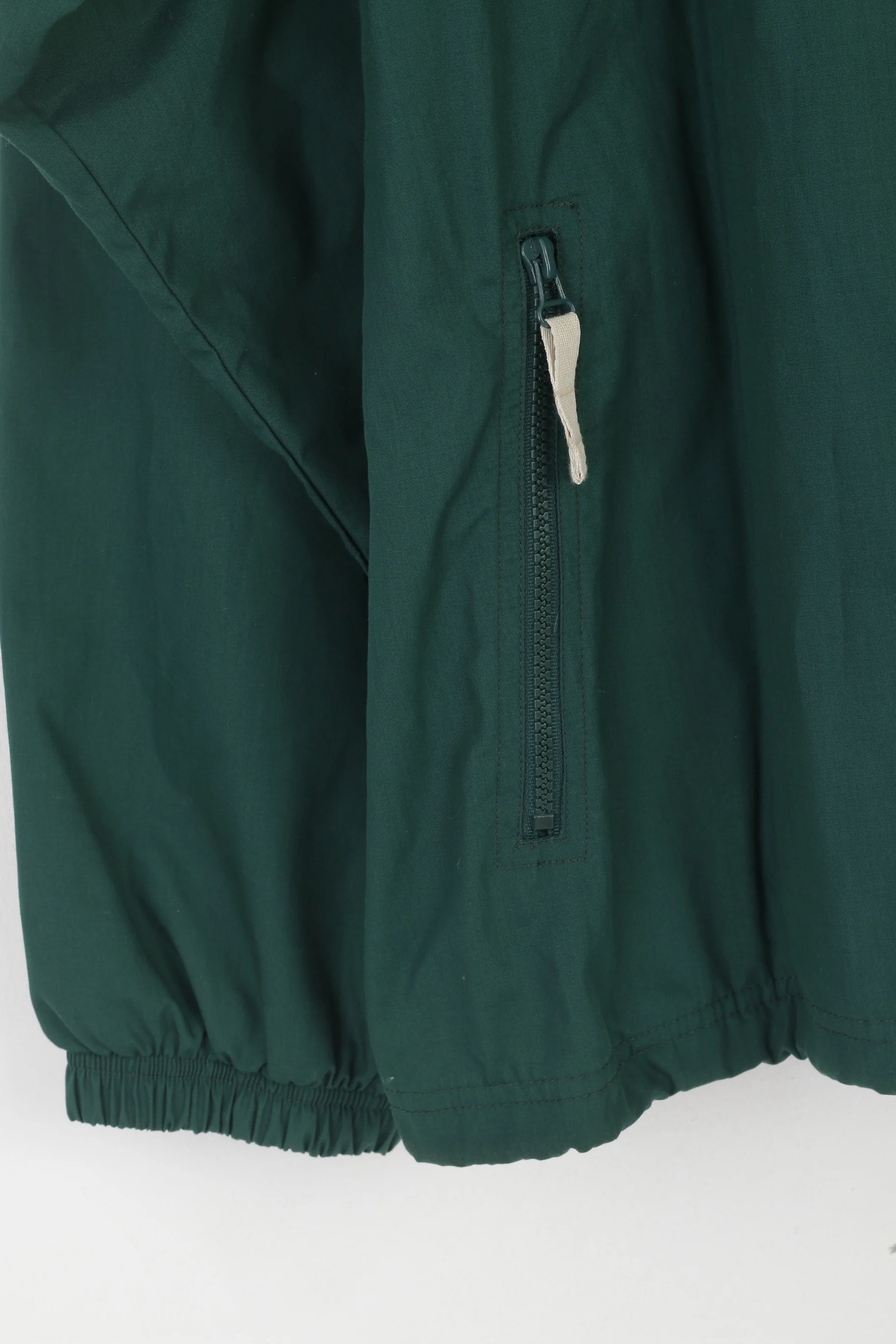 Adidas Men XL Jacket Green Vintage Full Zipper Bomber Sportswear 90s Top - Image 4