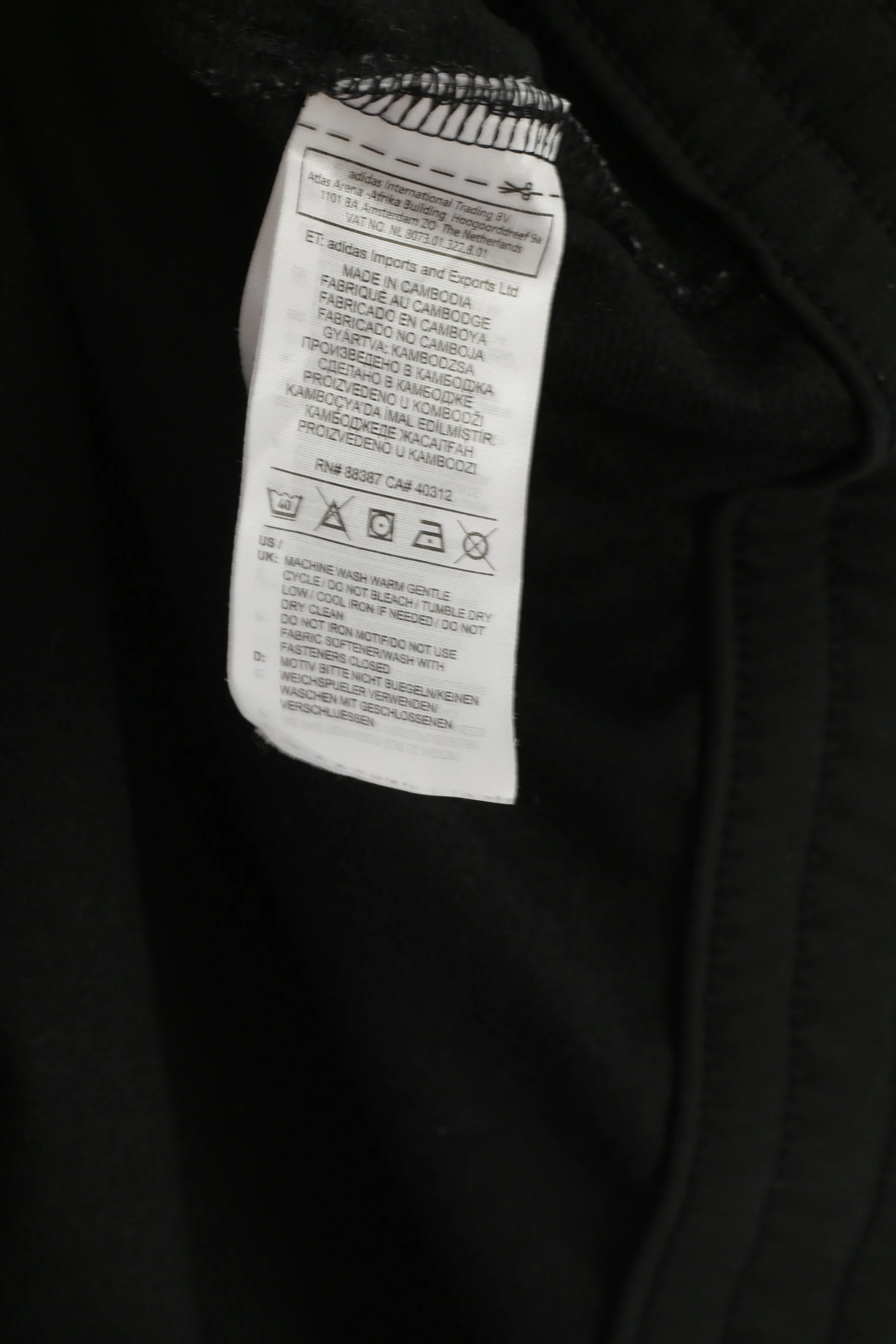 Adidas Men XL Sweatshirt White Shiny Hooded Zip Up Activewear Track Top - Image 6