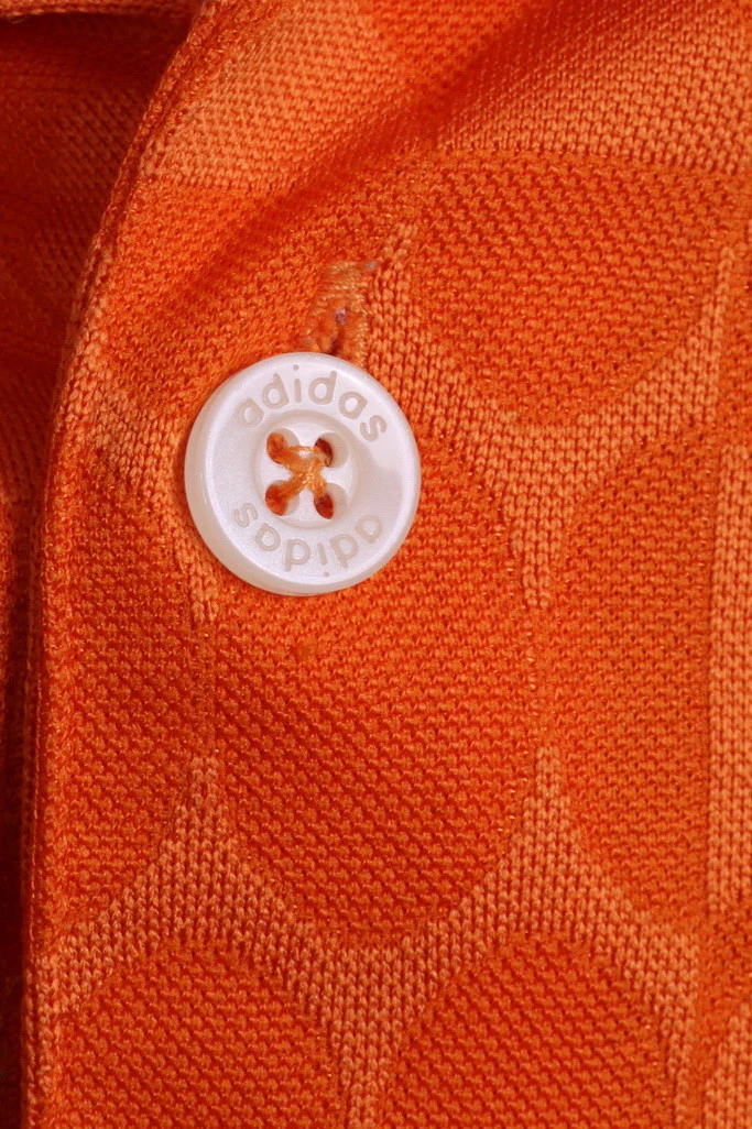 Adidas Mens M Polo Shirt Orange Sport Training - Image 3