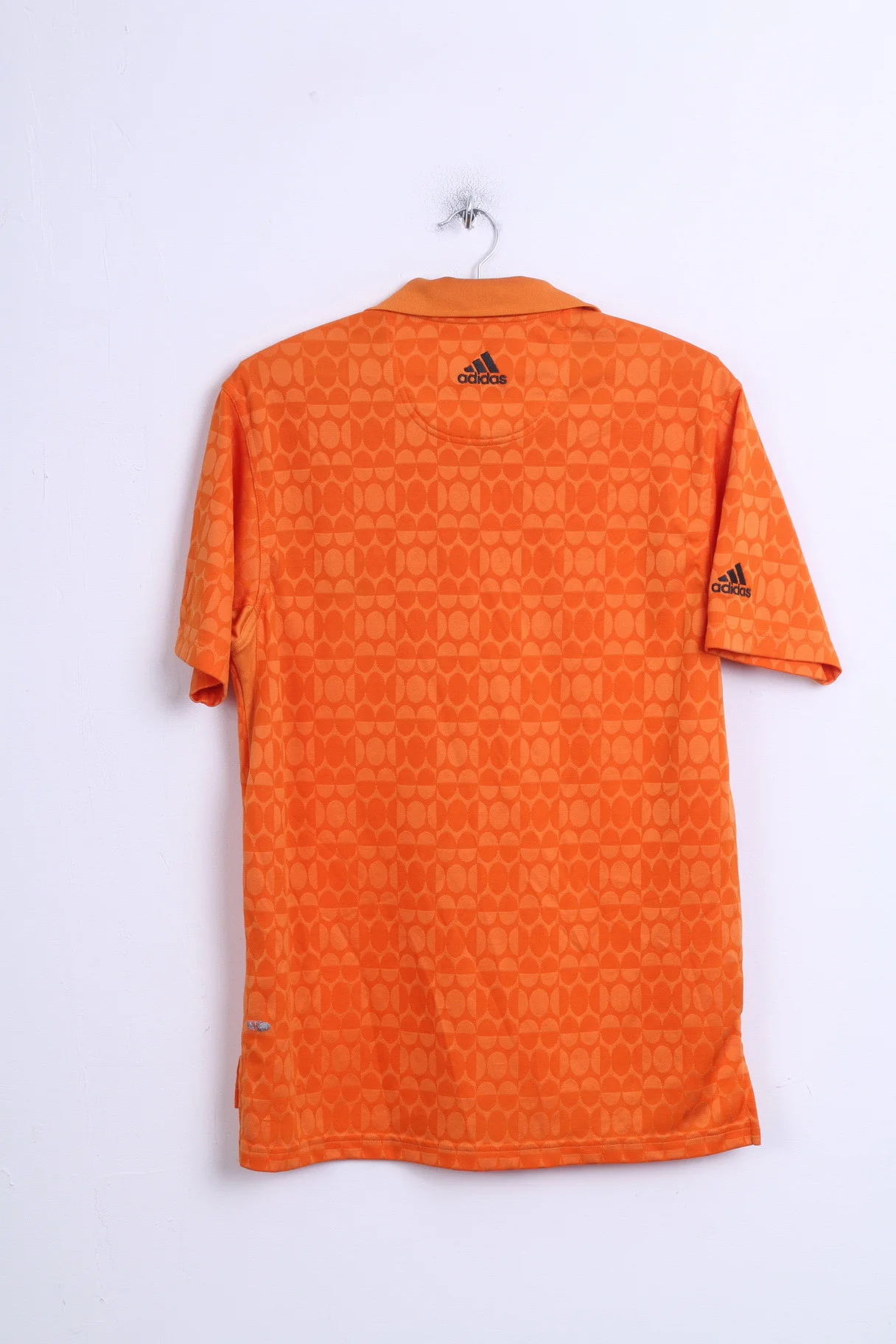 Adidas Mens M Polo Shirt Orange Sport Training - Image 5
