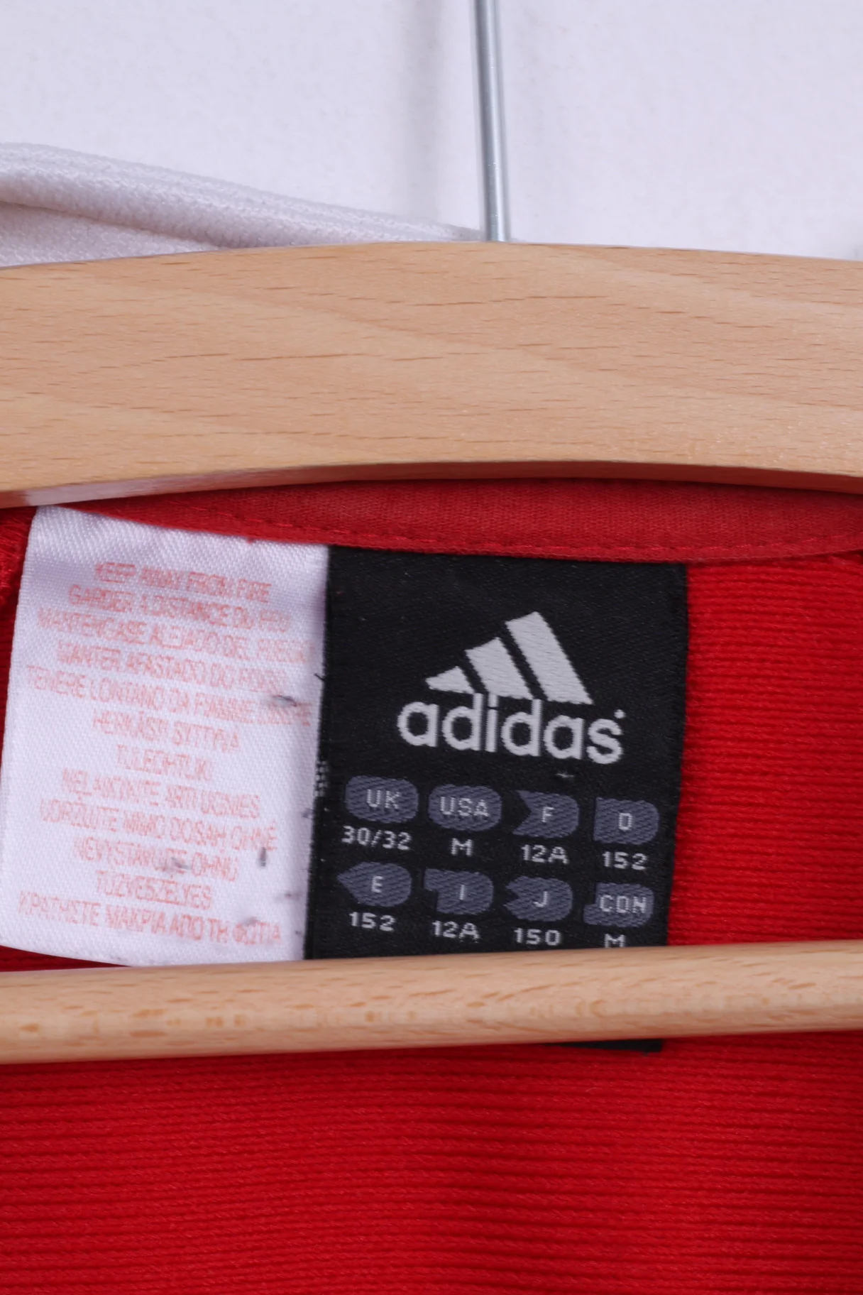 Adidas New Zealand 2005 Boys 30/32 Football Club Sport Red Zurich - Image 3