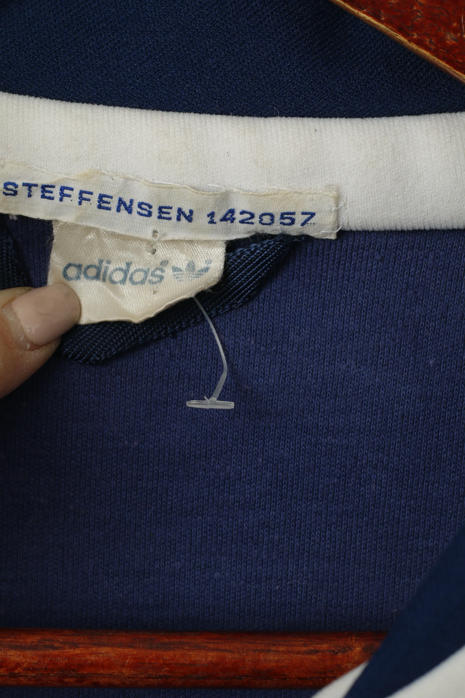 Adidas Real Vintage 70s Beckenbauer Men 52 L Track Jacket Navy Tracksuit Finland Top - Image 6
