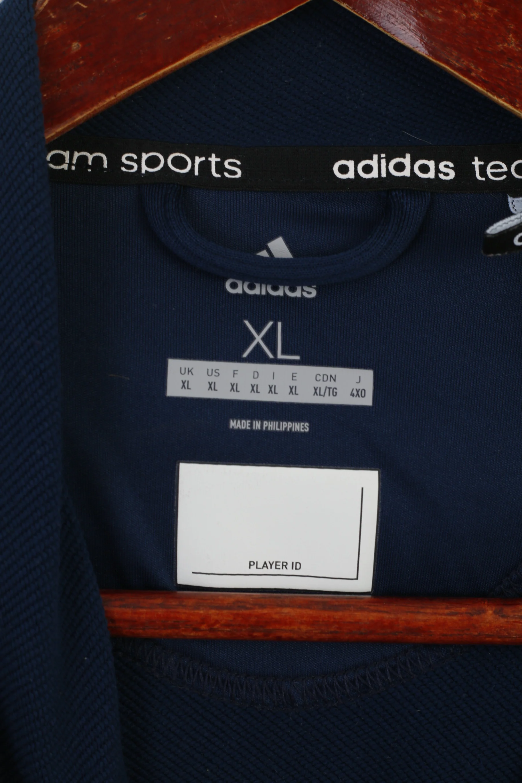 Adidas Team Men XL Sweatshirt Navy Climalite LTA Tennis For Britain Sport Track Top - Image 6