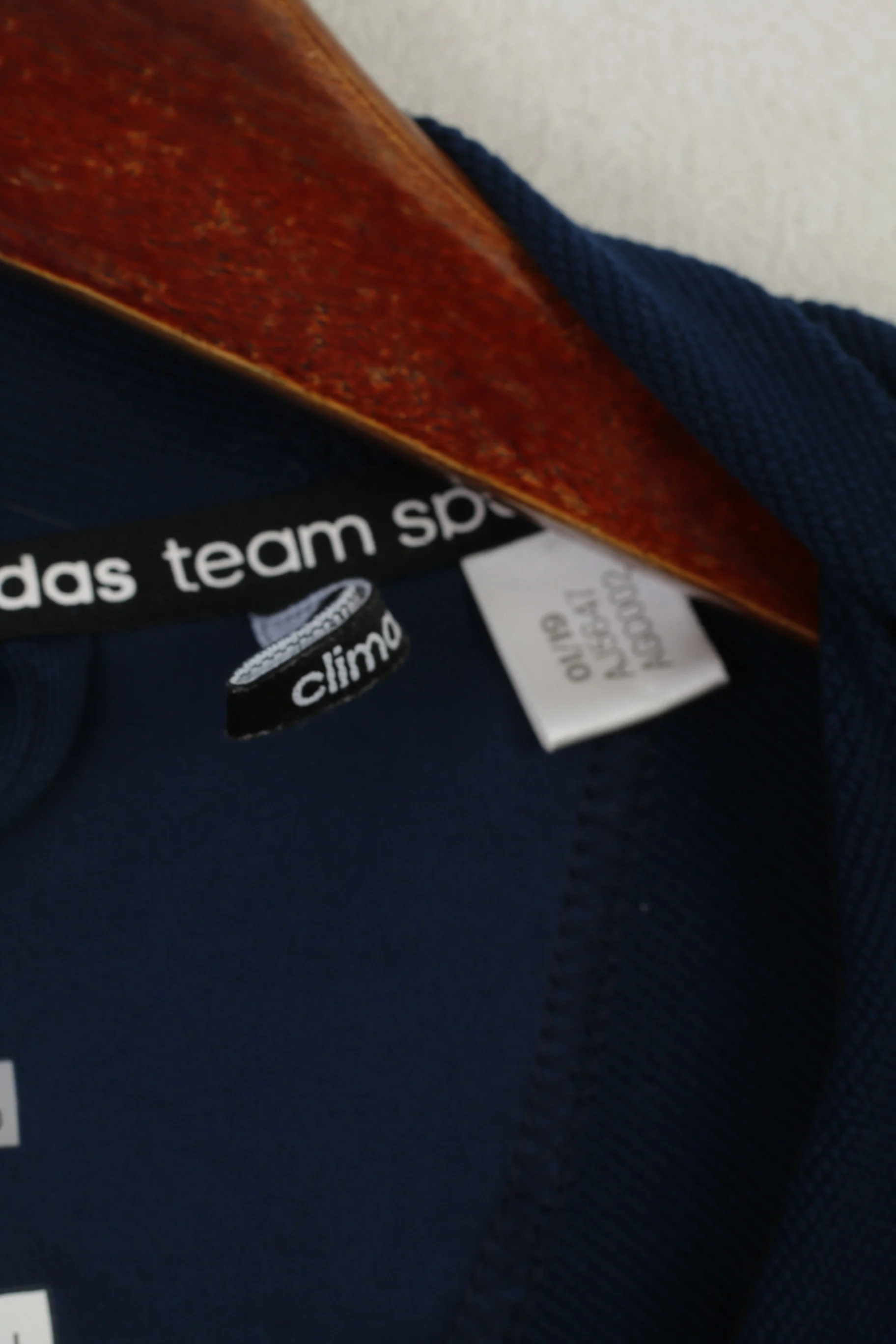 Adidas Team Men XL Sweatshirt Navy Climalite LTA Tennis For Britain Sport Track Top - Image 7