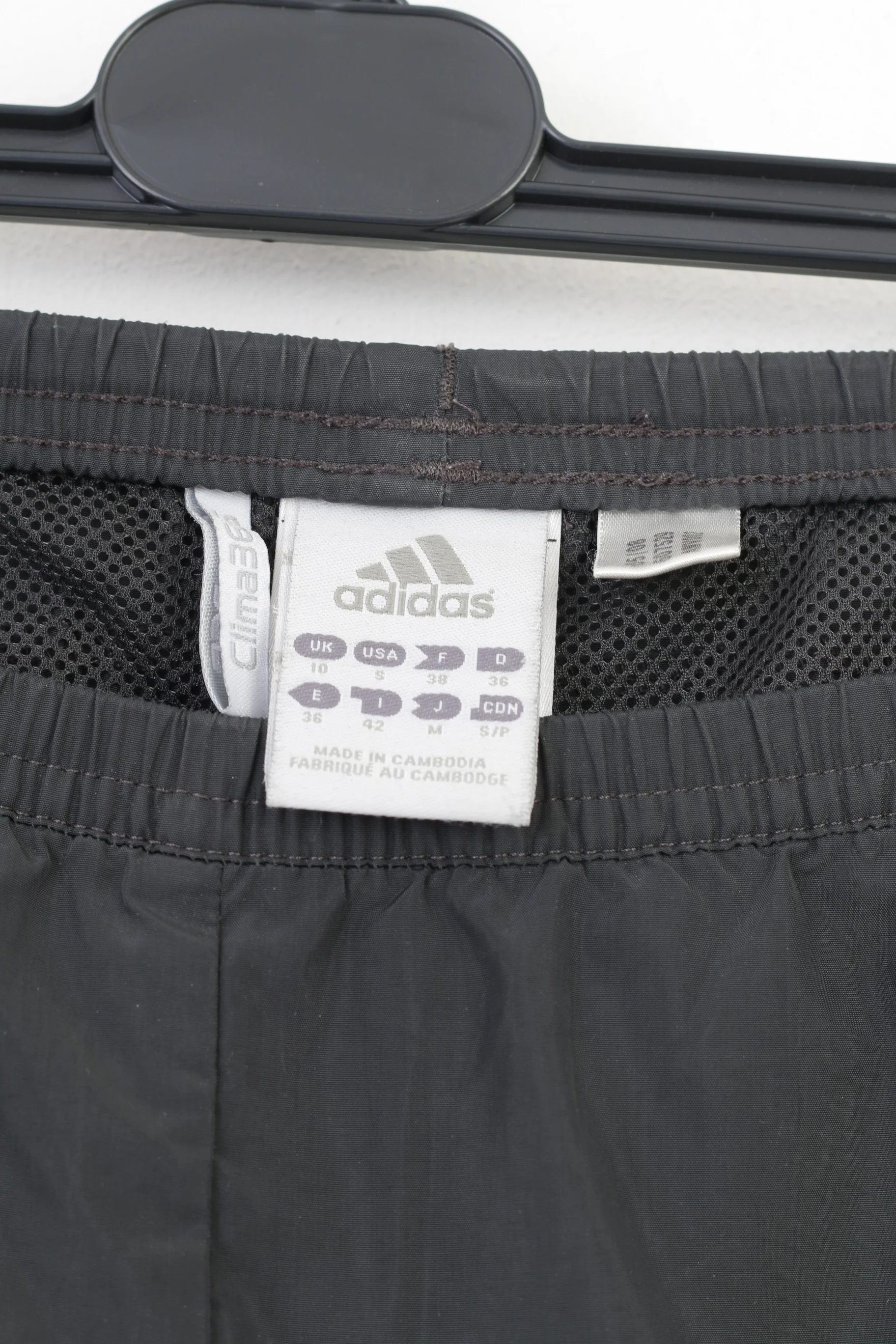 Adidas Woman 10 Trousers 3Stripes Grey Pockets Elastic Waistband Top - Image 3