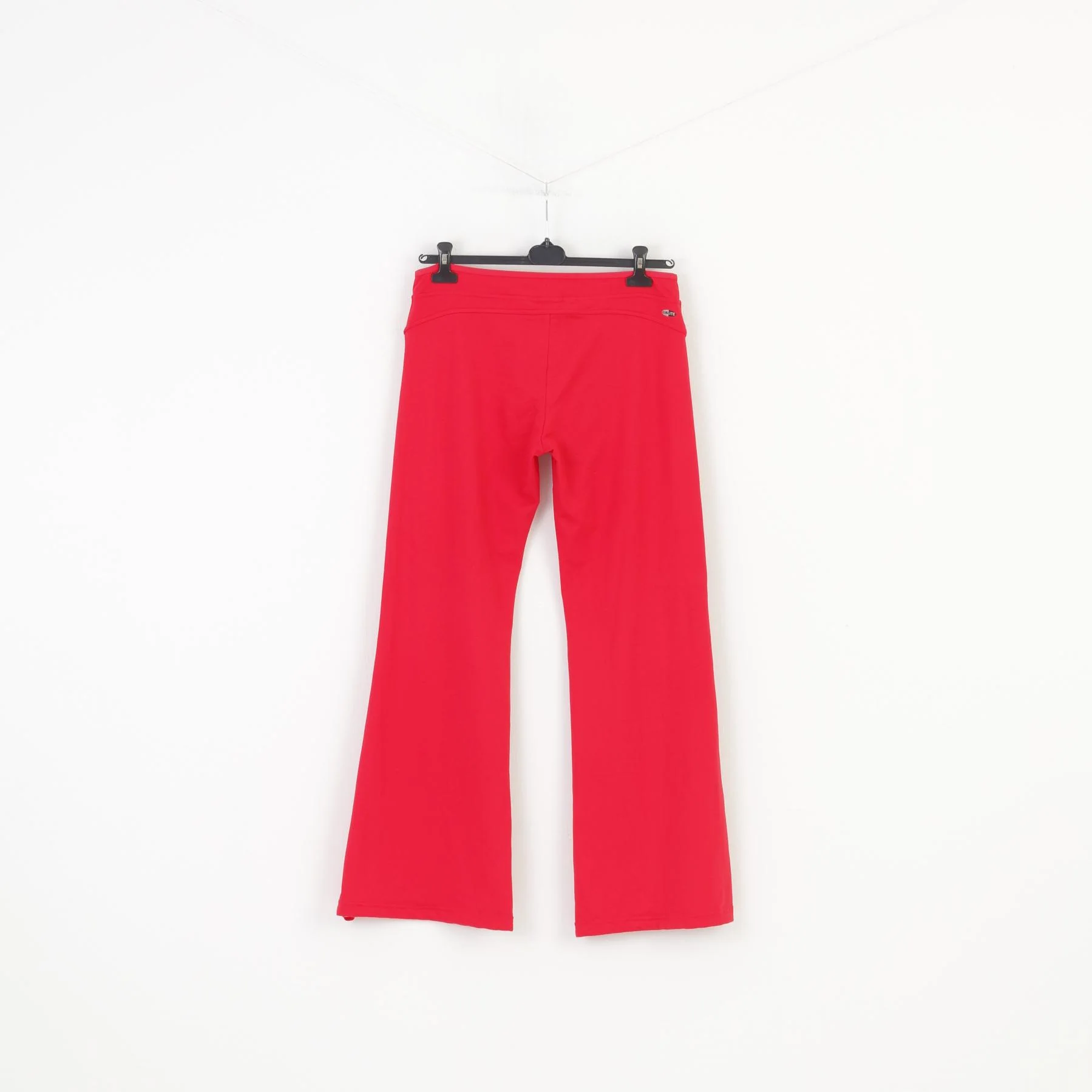 Adidas Woman 42 16 Trousers Red 3Stripes Zipper Wide Legs Sport Top - Image 8