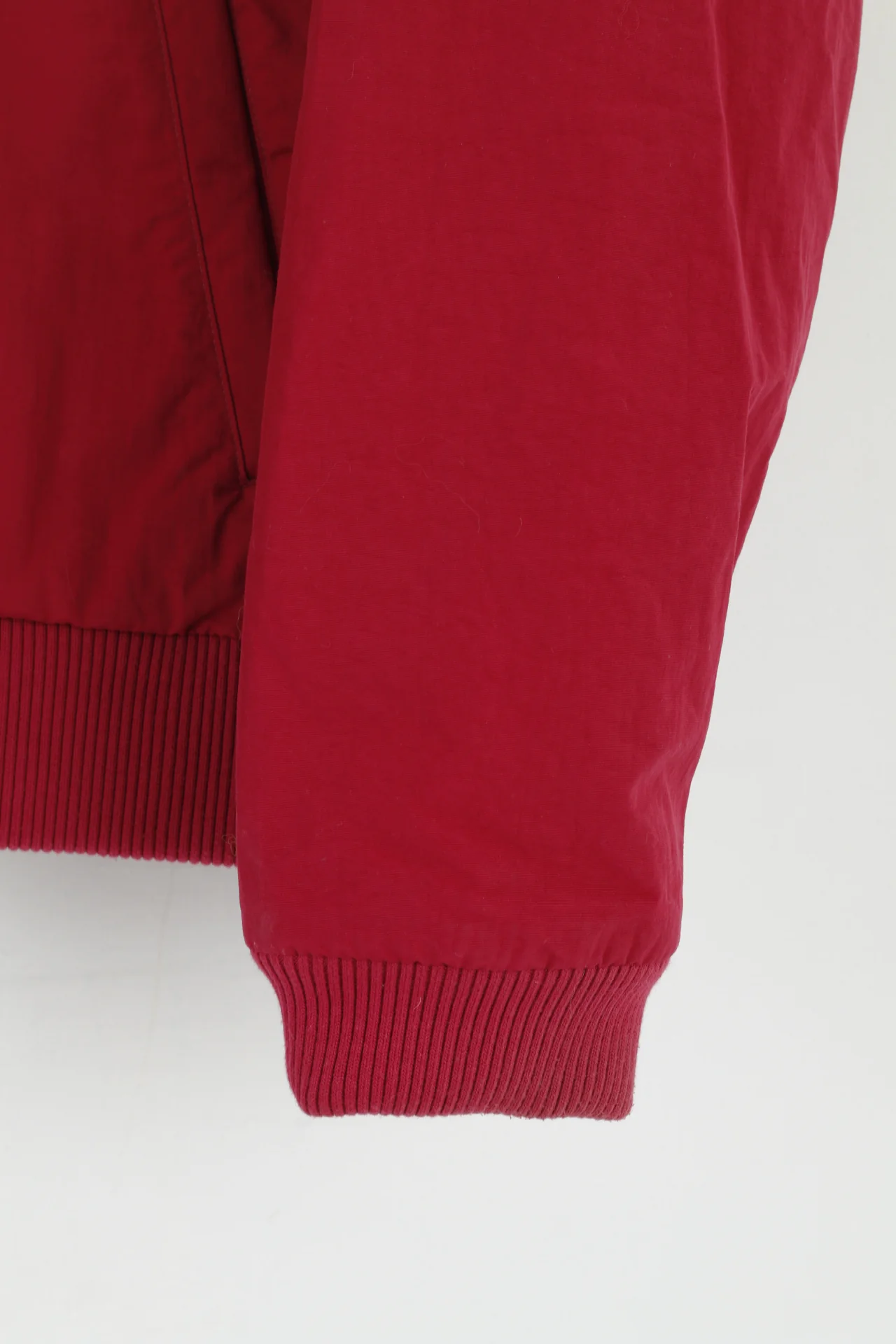 Adidas Women 18 L Jacket Maroon Padded Nylon Zip Up Bomber Warm Top - Image 4