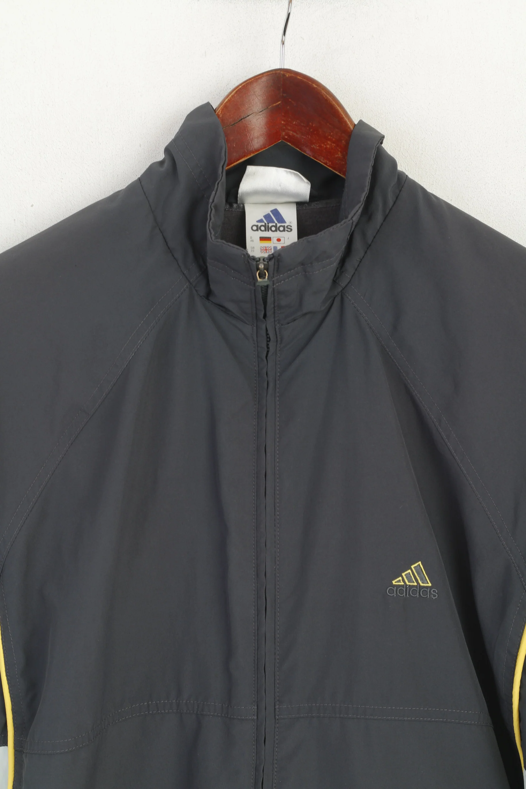Adidas Women 20 XL Jacket Grey Vintage Activewear Full Zip Sport Track Top - Image 3