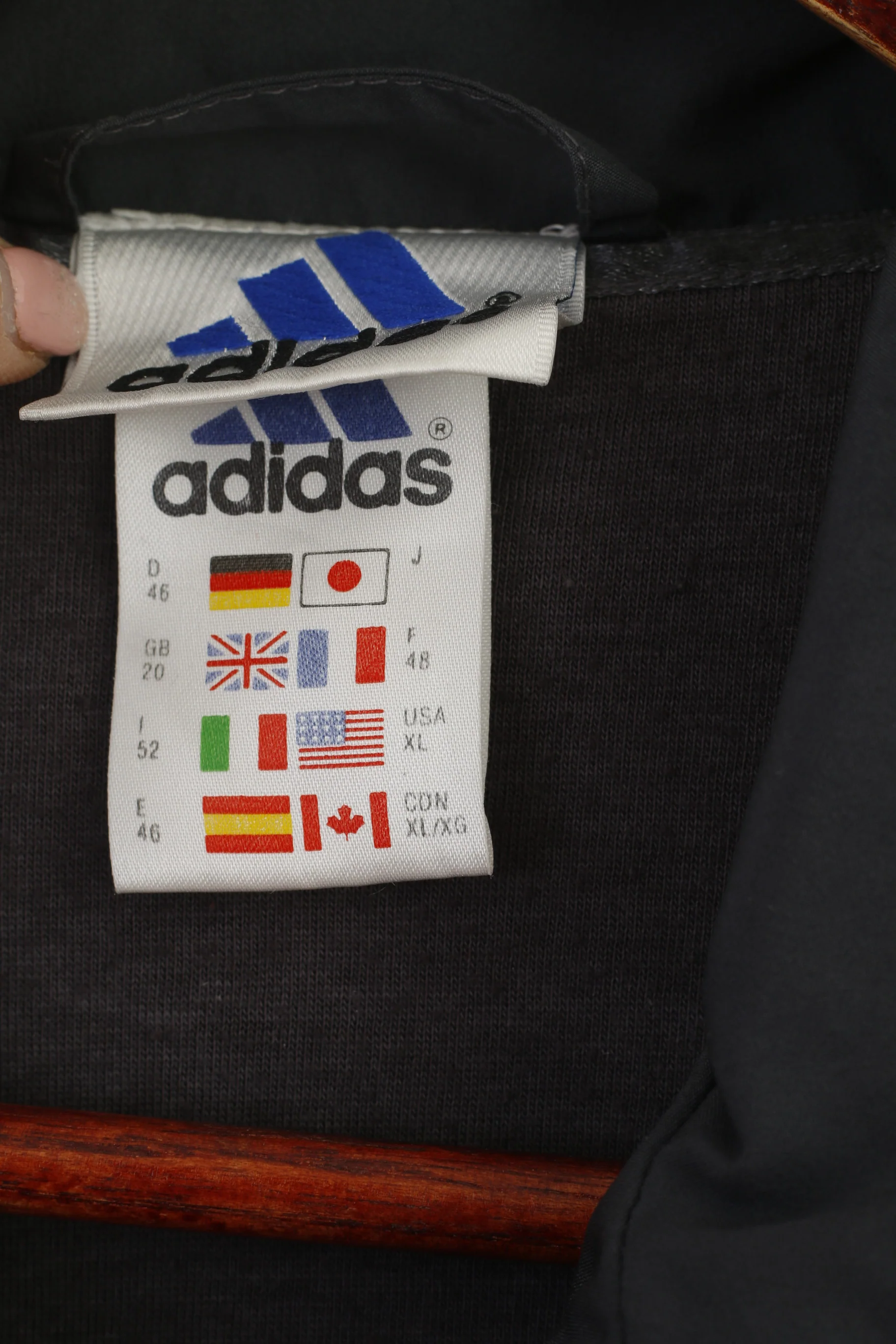 Adidas Women 20 XL Jacket Grey Vintage Activewear Full Zip Sport Track Top - Image 6