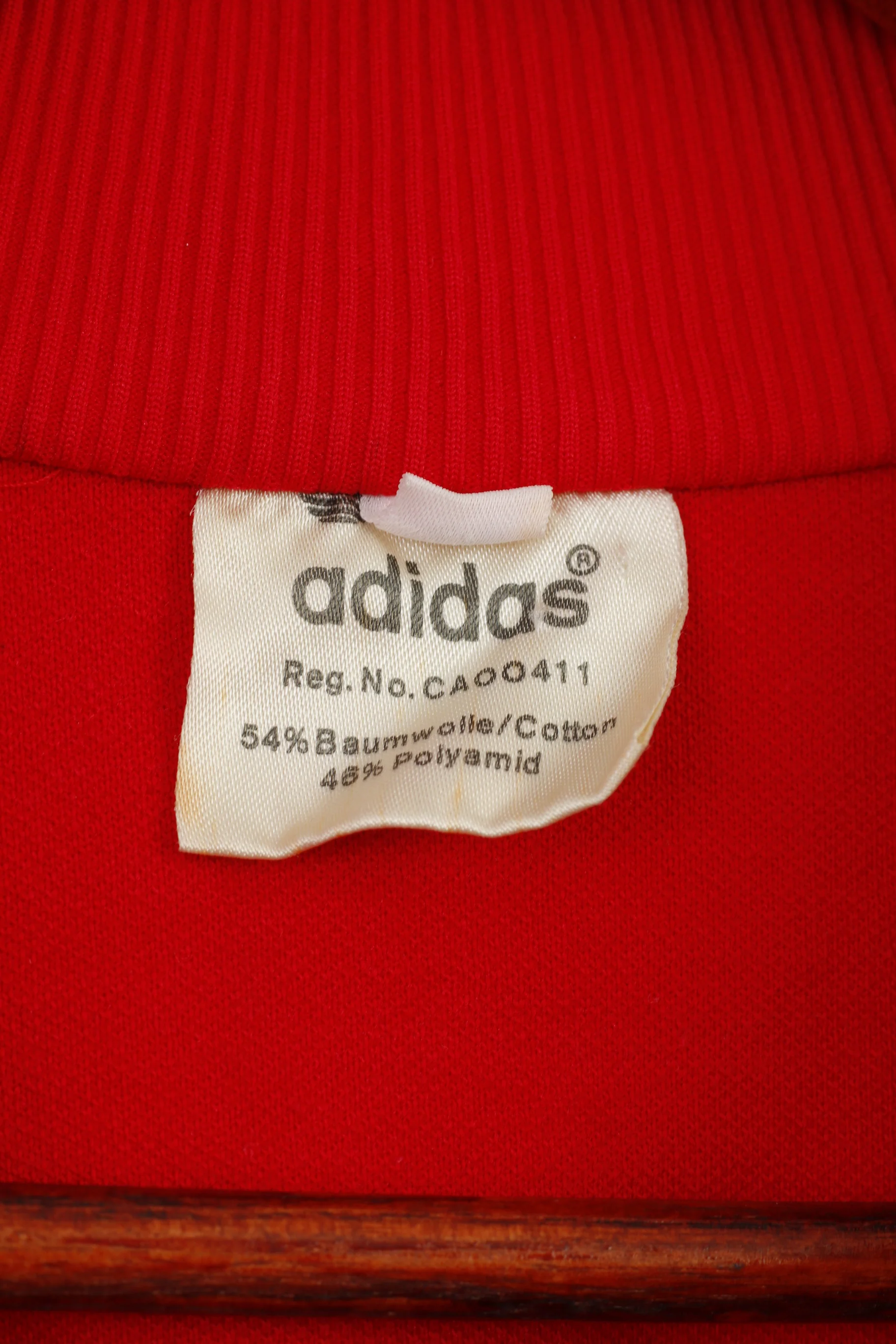 Adidas Women 44 M Sweatshirt Olympic Montreal 1976 Red Stretch Sportswear Yugoslavia Vintage Full Zipper Top - Image 6
