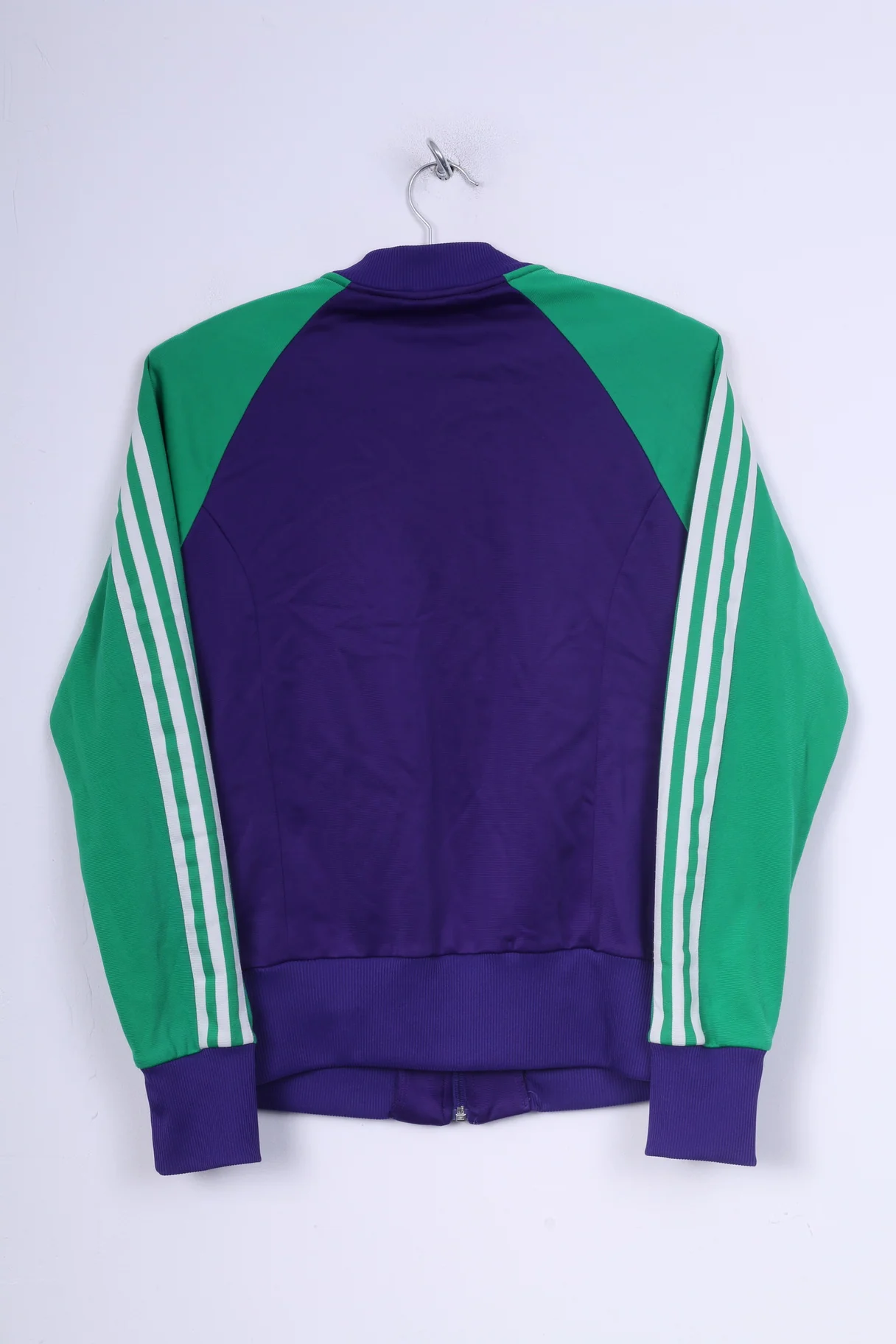Adidas Womens 42 M Sweatshirt Full Zipper Bomber Bomber Purple - Image 7