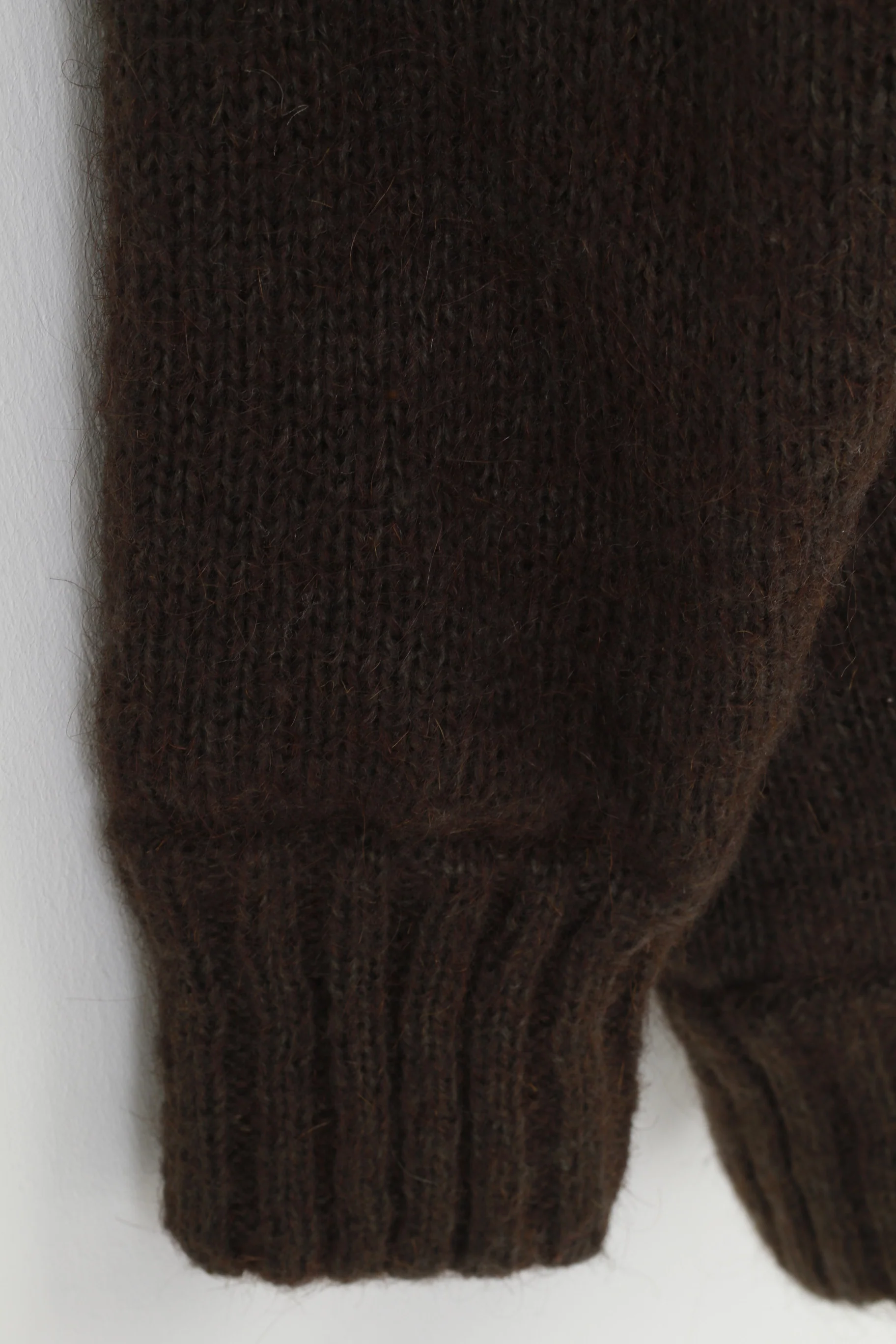 Affections Woman M/L Jumper Khaki Flower Wool Bottoms Shoulder Pads Vintage Sweater Classic Top - Image 3
