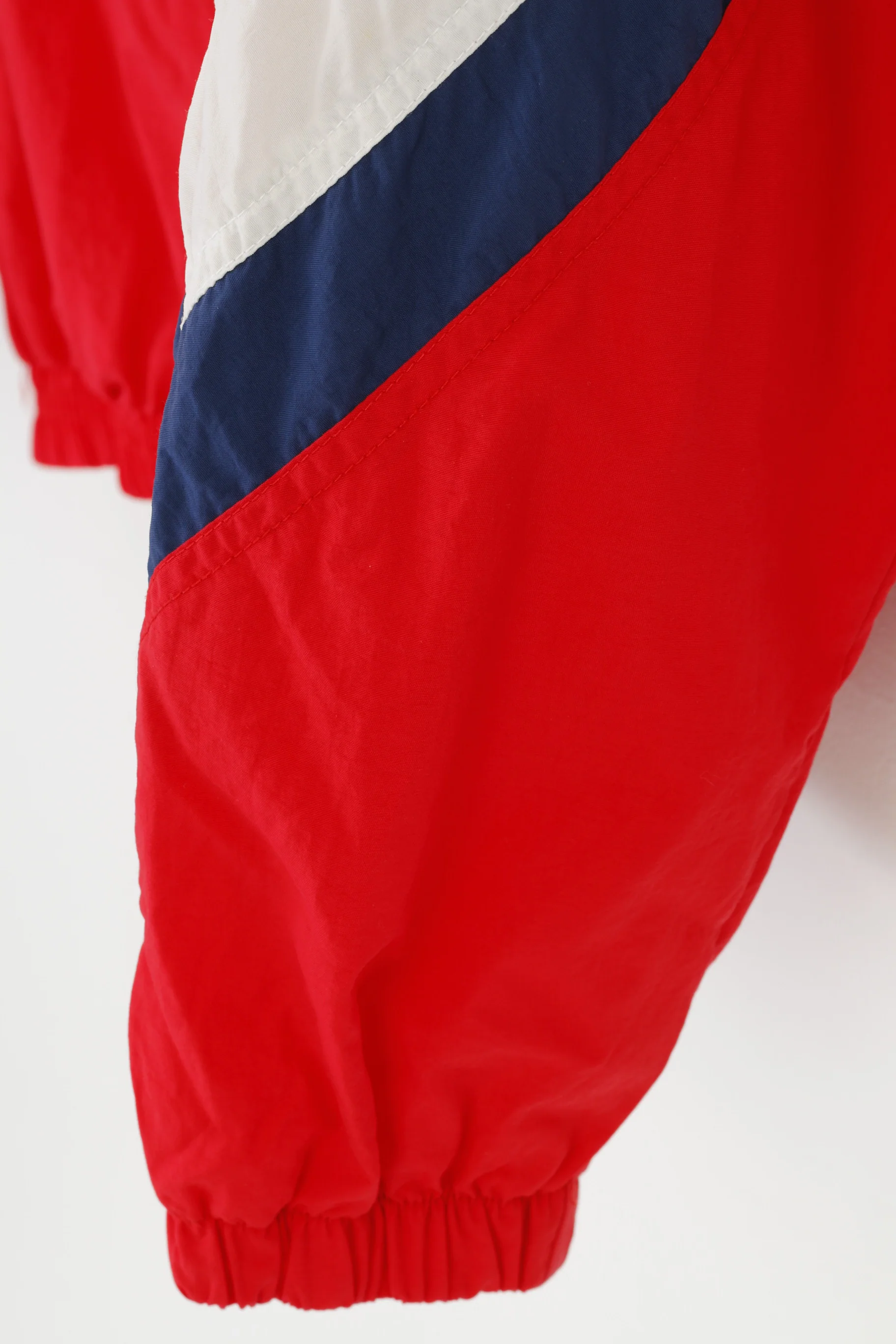 Alex Athletics Men M Jacket Vintage Red Full Zipper 90s Oldschool Polyamid Top - Image 4