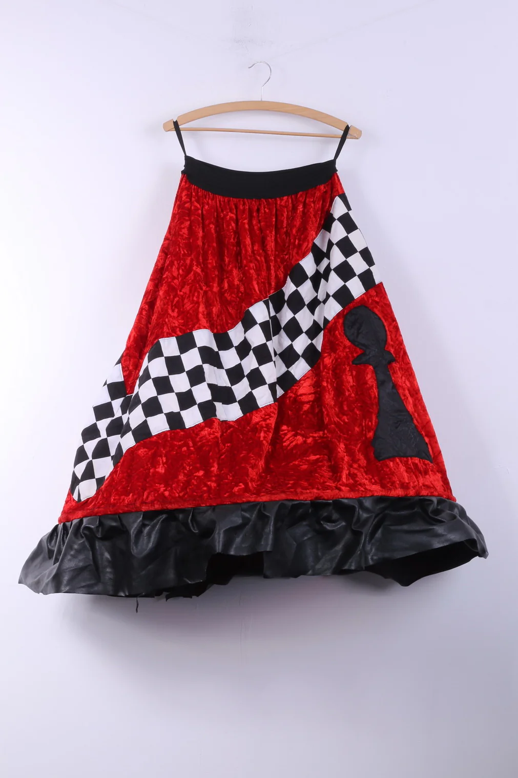Alice in Wonderland Womens XL Halloween Costume Red Detailed 2 Piece Fancy Dress - Image 5