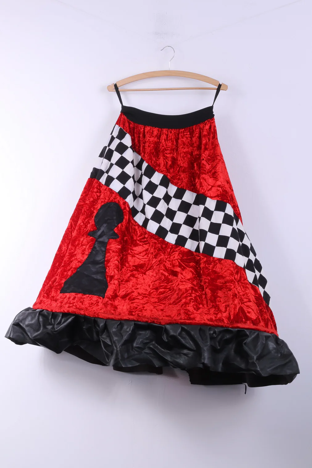 Alice in Wonderland Womens XL Halloween Costume Red Detailed 2 Piece Fancy Dress - Image 7