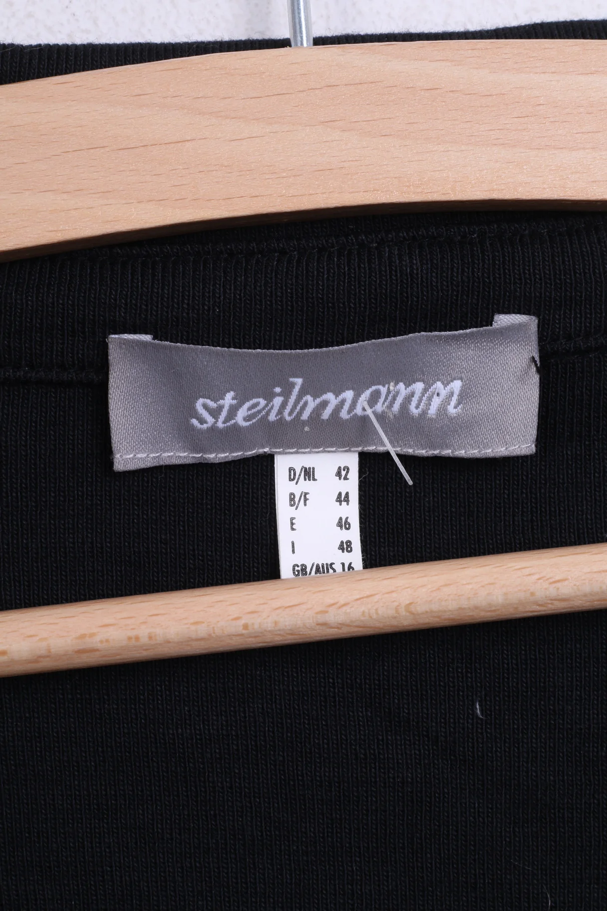 Steilmann Womens 16 XL Blouse Black Single Breasted - Image 4