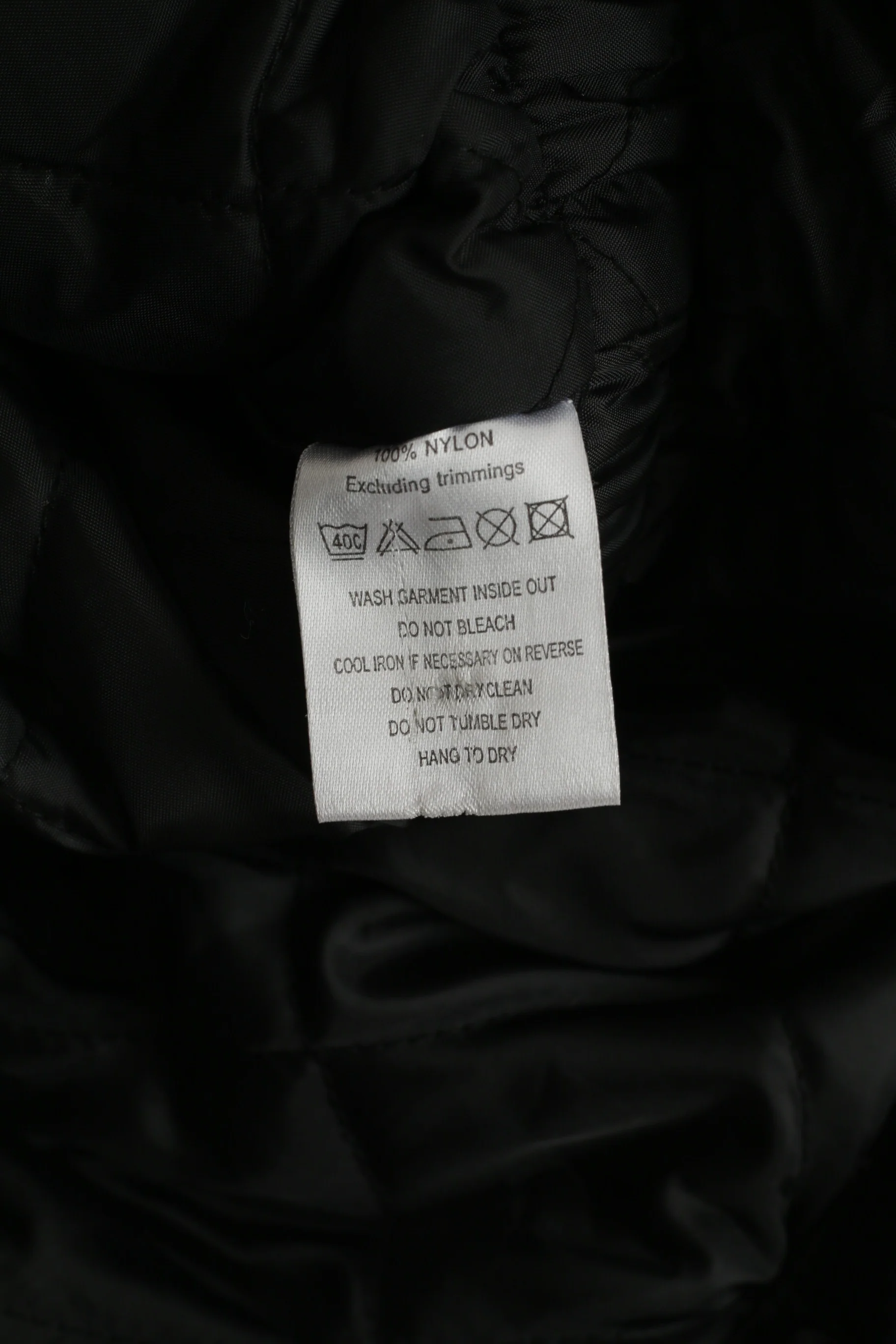 Alpha Industries Women M Jacket Black Biker Nylon Waterproof Padded Hidden Hood Top - Image 7