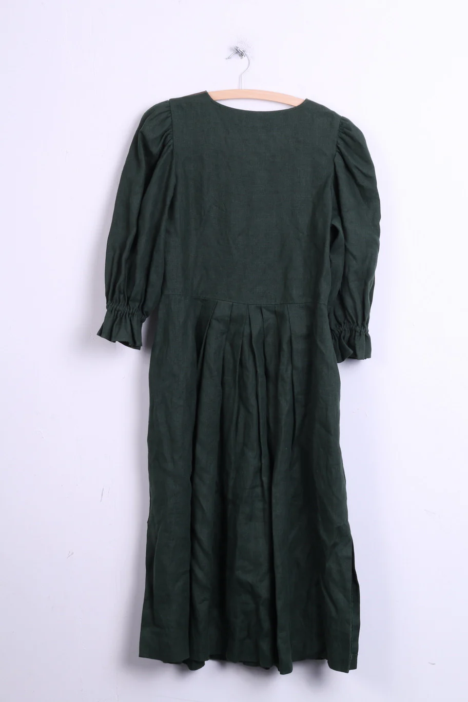 Alphoen Trachtenmode Womens 48 XL Dress Puffy Sleeve Leinen Tirol Green - Image 5