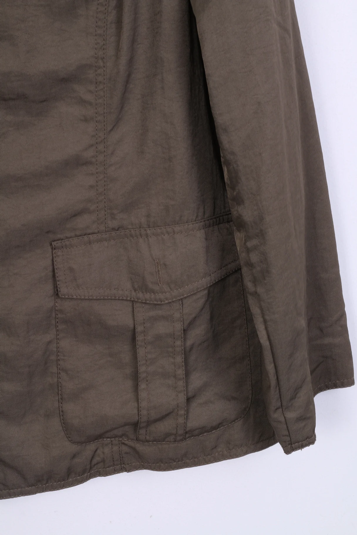 Ambria Womens 20 XXL Jacket Blazer Single Breasted Khaki Nylon Waterproof - Image 2