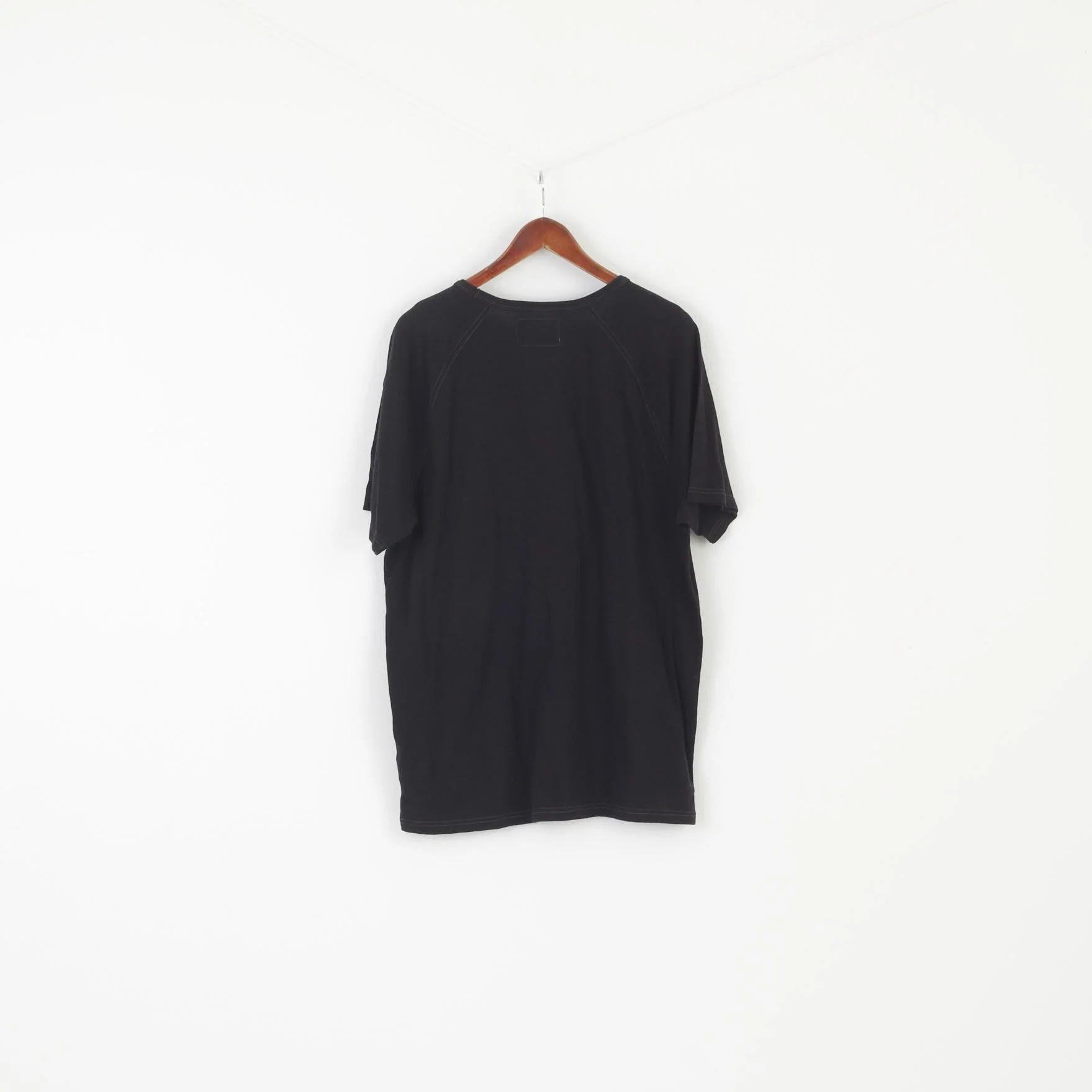 American Eagle Men XL T- Shirt Black Cotton Graphic Classic Fit Vintage Top - Image 5