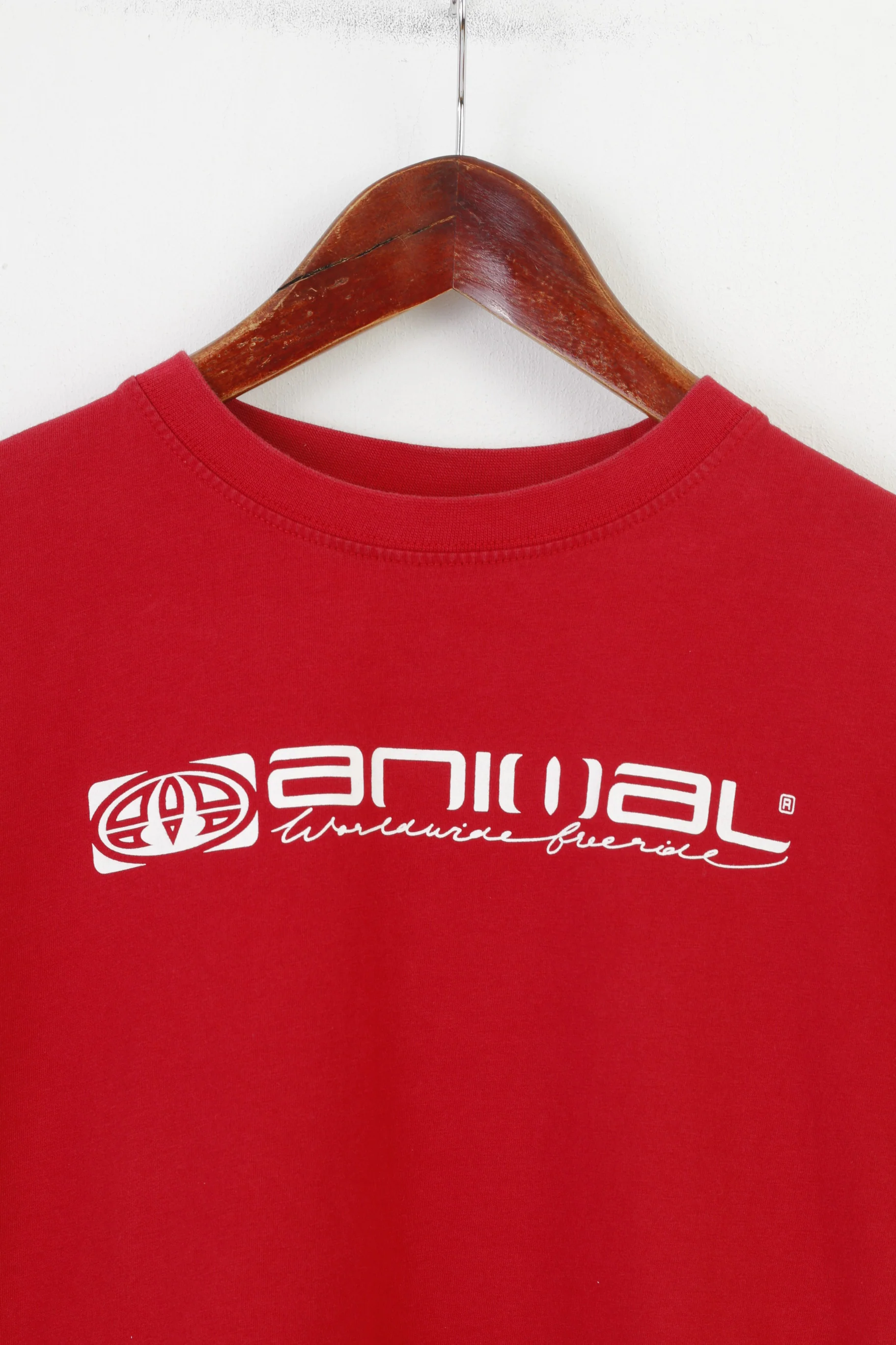 Animal Boys 13-14 Age T-Shirt Burgundy Cotton Short Sleeve Sport Top - Image 2