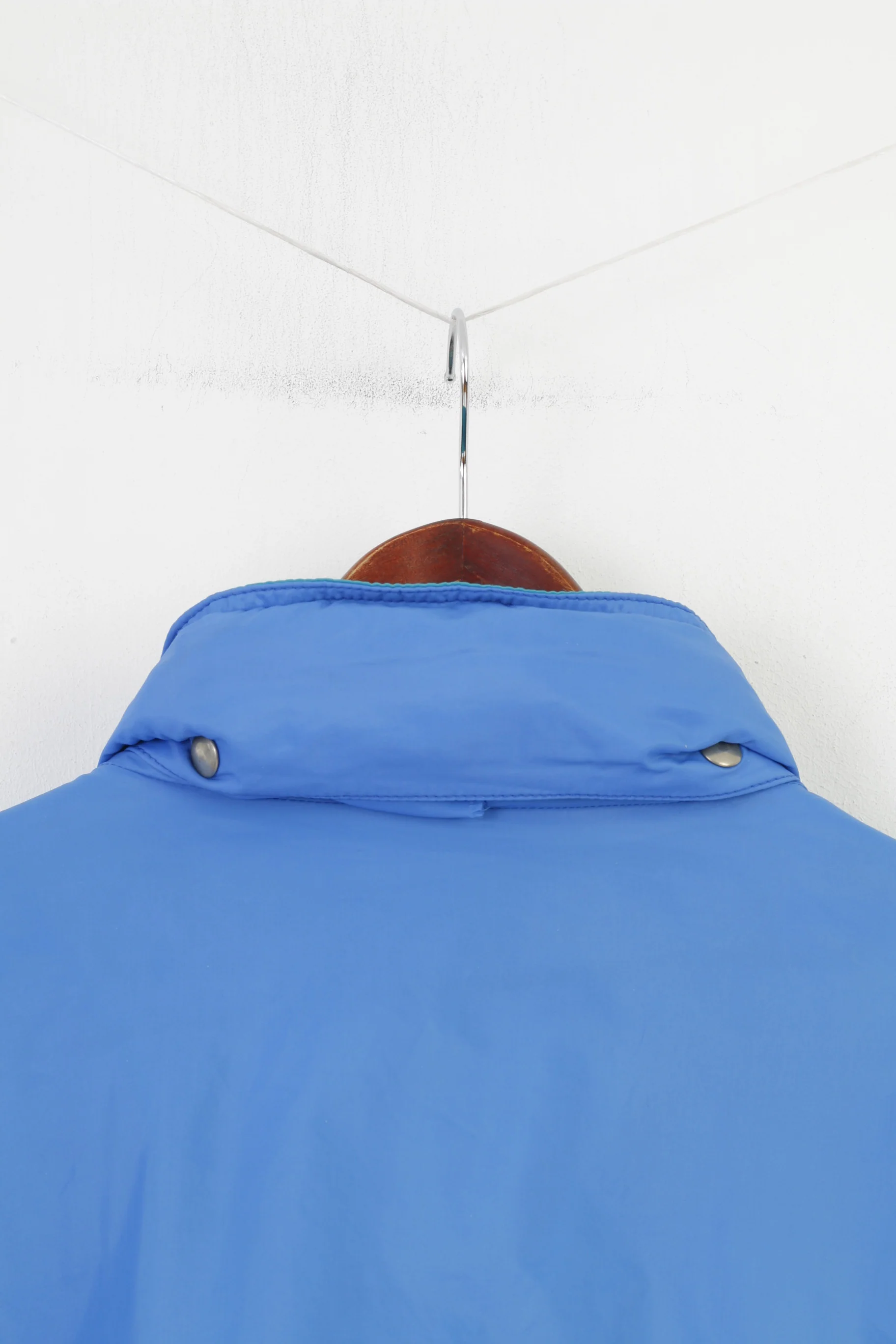 Aqua Guard Men 56-58 XL Jacket Blue Waterptoof Vintage Retractable Hood Full Double Zipper Outwear Top - Image 9