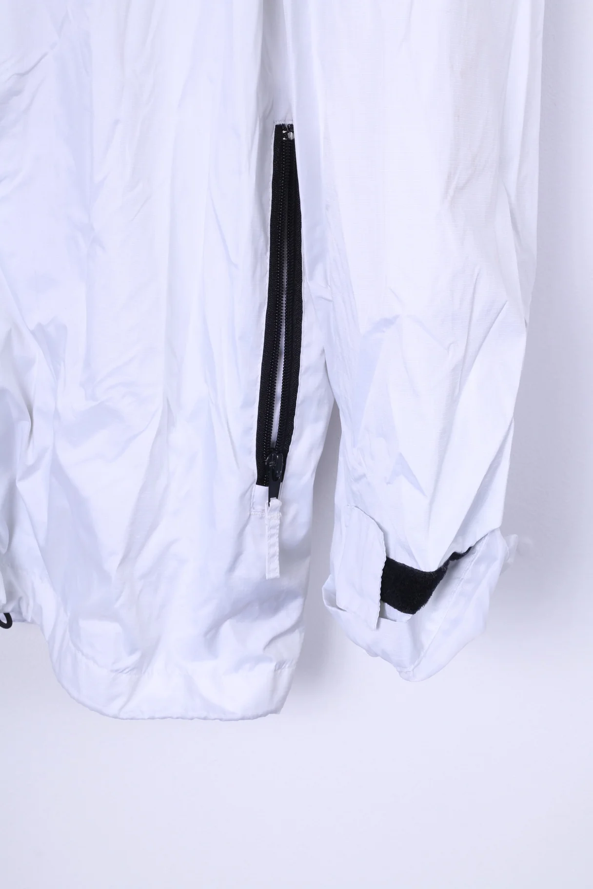 Aquatech Mens 2XL Lightweight Jacket White Full Zipper Waterproof & Breathable Top - Image 3