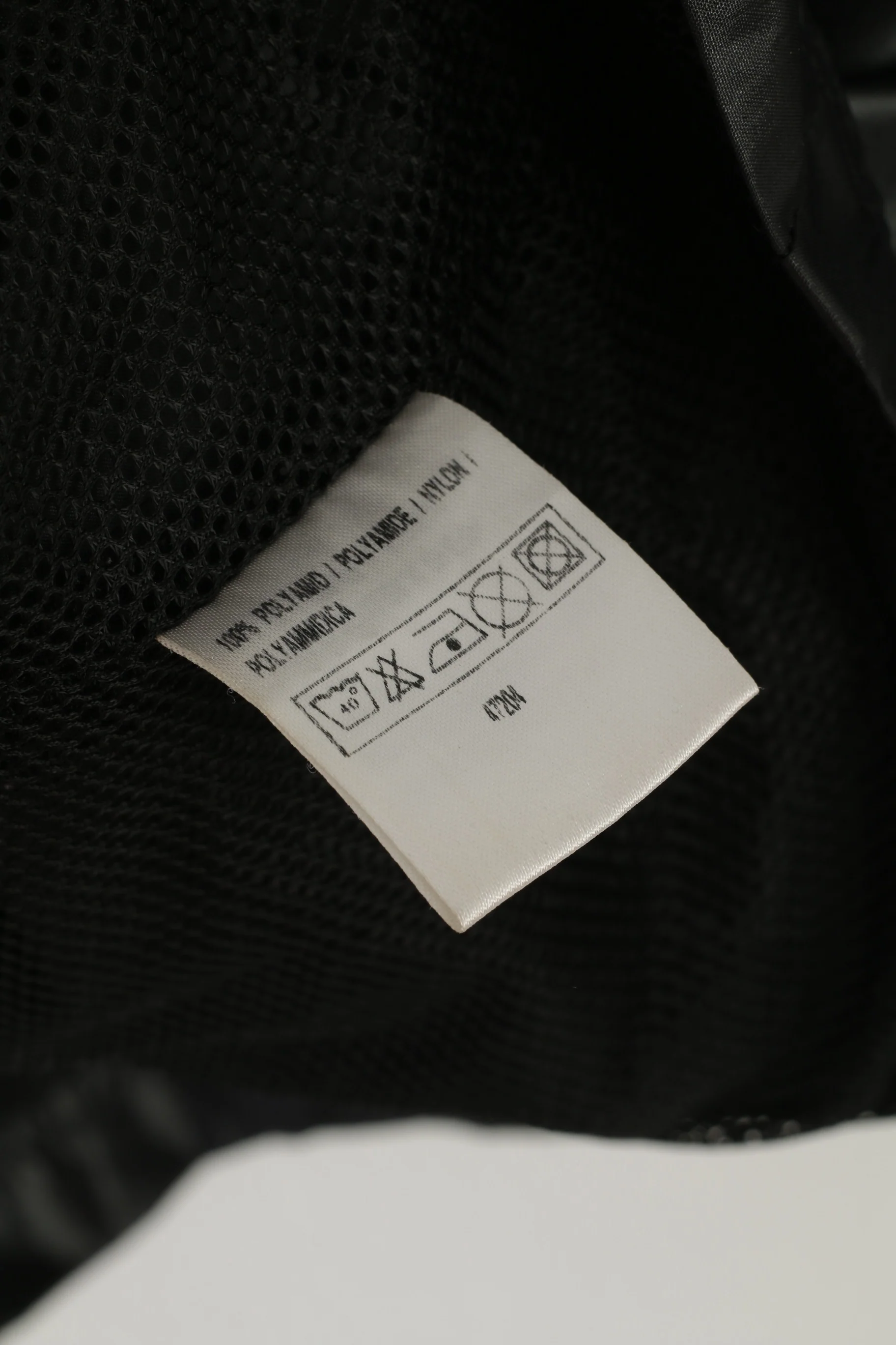 ARIZONA Men M 170 Jacket Black Nylon Waterproof Retro Hooded Zip Up Unisex Top - Image 6